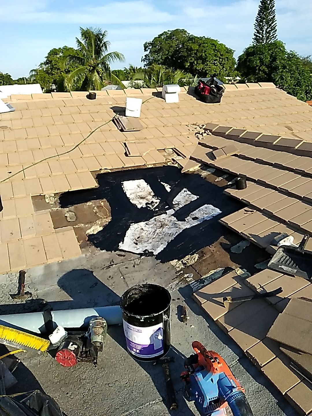 Concrete Tile Roof Repair and Wood Fascia Restoration in Tamarac by Aastro Roofing
