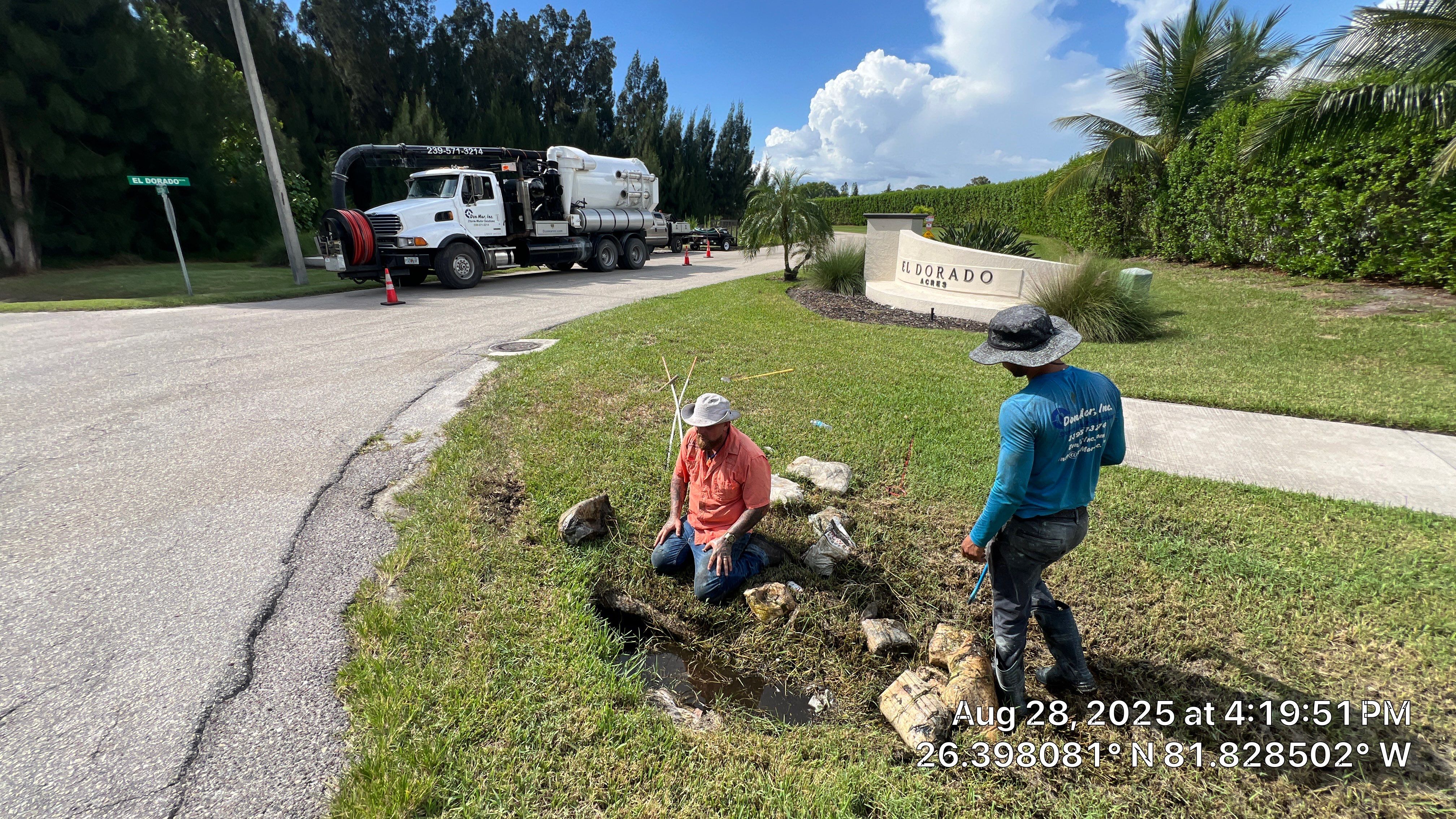 El Dorado/Coconut Rd Culvert Cleaning by Don Mar, Inc. Storm Water Solutions