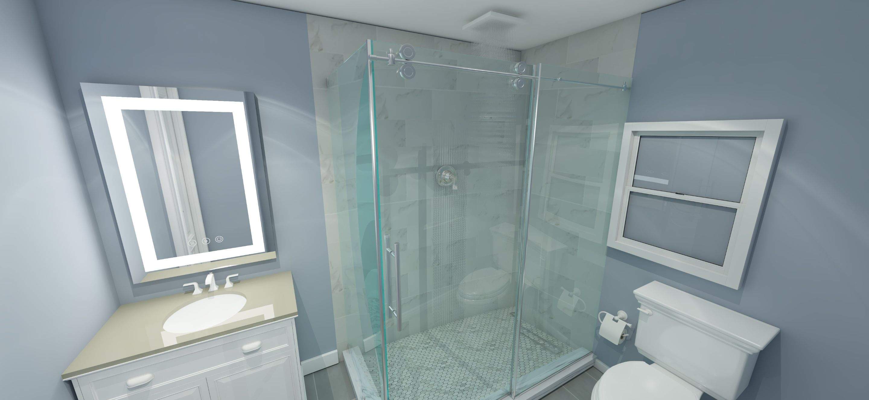 Bathroom Remodel using Tile by Home Concepts Construction