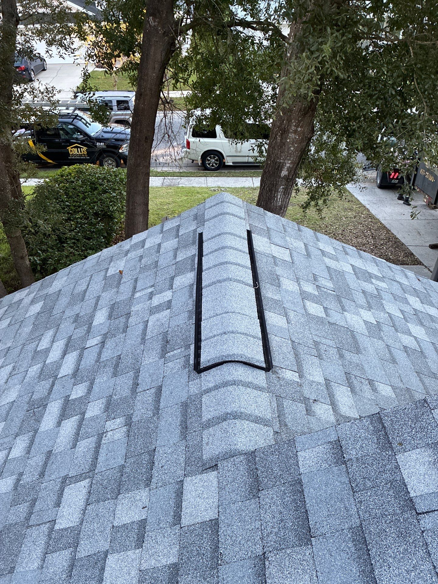 Antique Silver Shingle Roof Replacement by Collis Roofing Inc.
