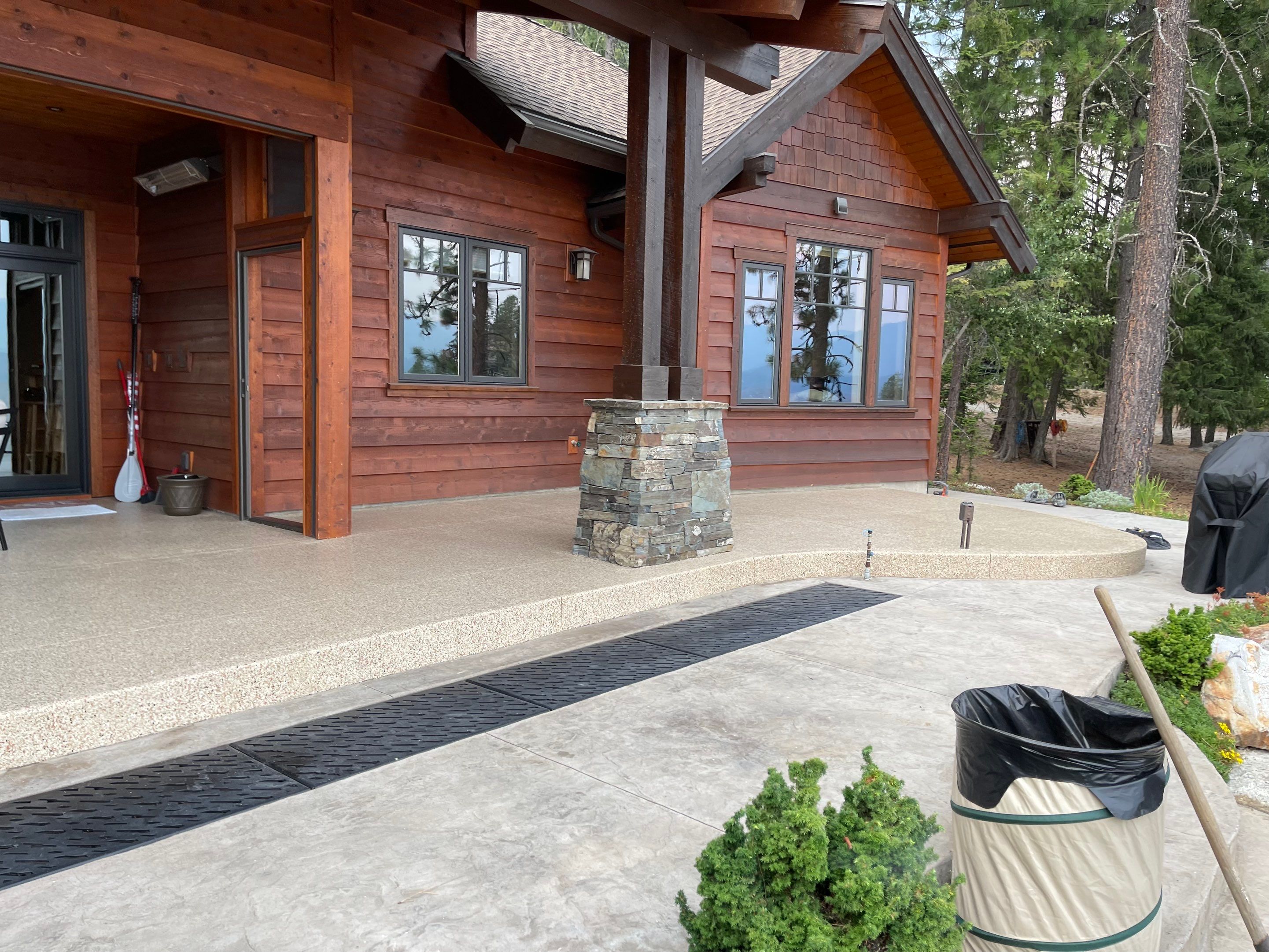 Patio and Walkway using Pecan and the Penntek Evolution Flooring System by Croc Coatings, LLC