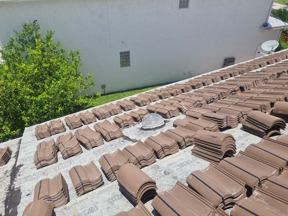 Residential Roofing Installation using Eagle Roofing Tile by BLUES BROTHERS ROOFING