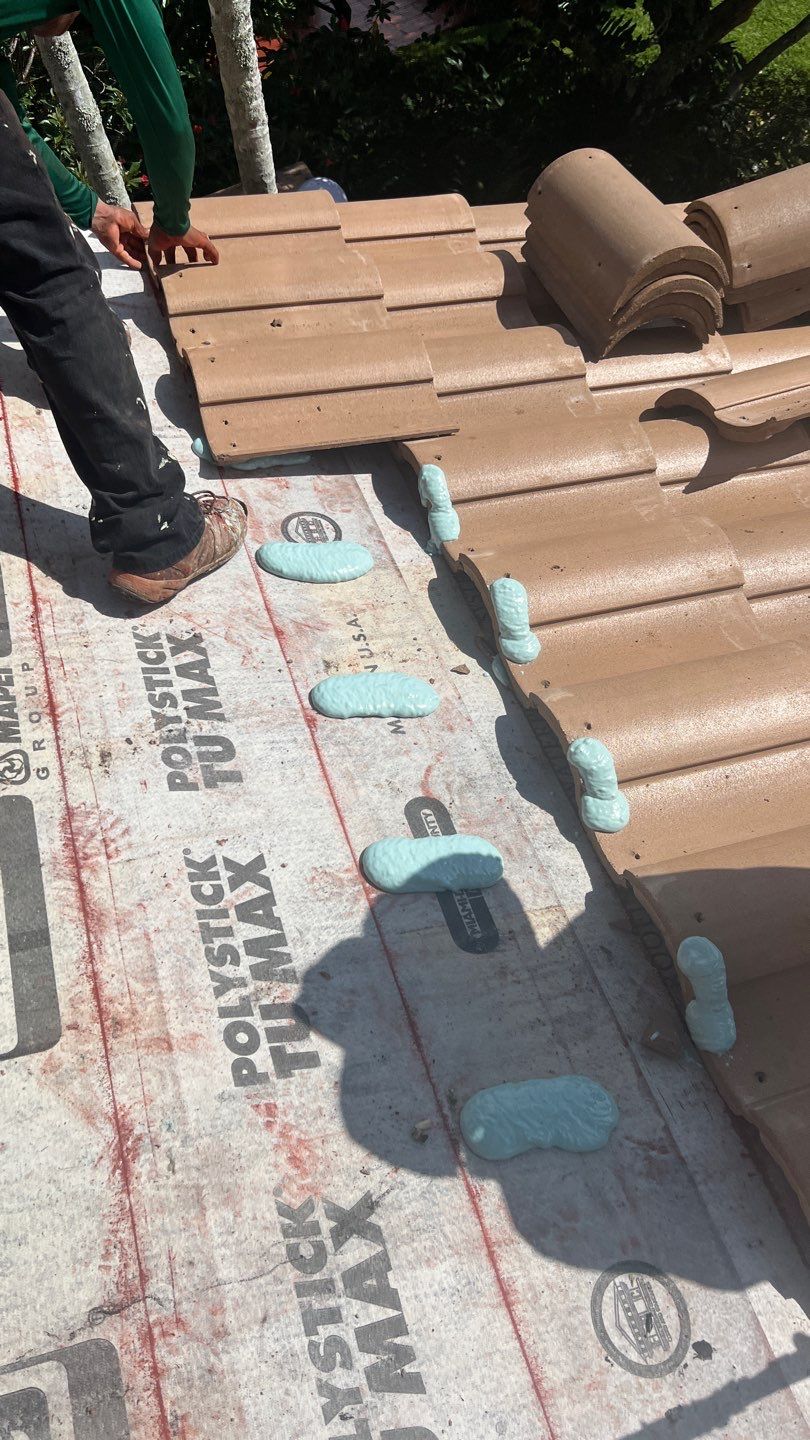 Complete Chimney Rebuild + Tile & Flat Re-Roof  by Morton Roofing, Inc.