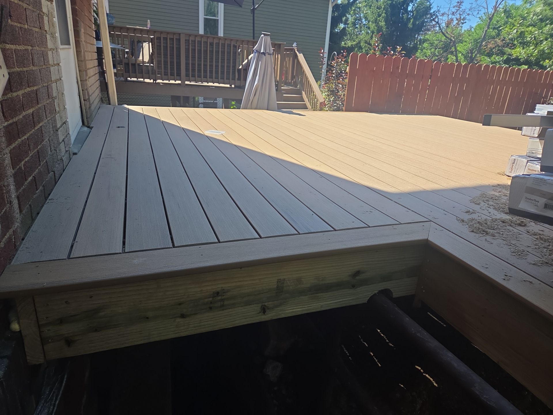 Deck build  by Cousins Roofing Siding & Decks