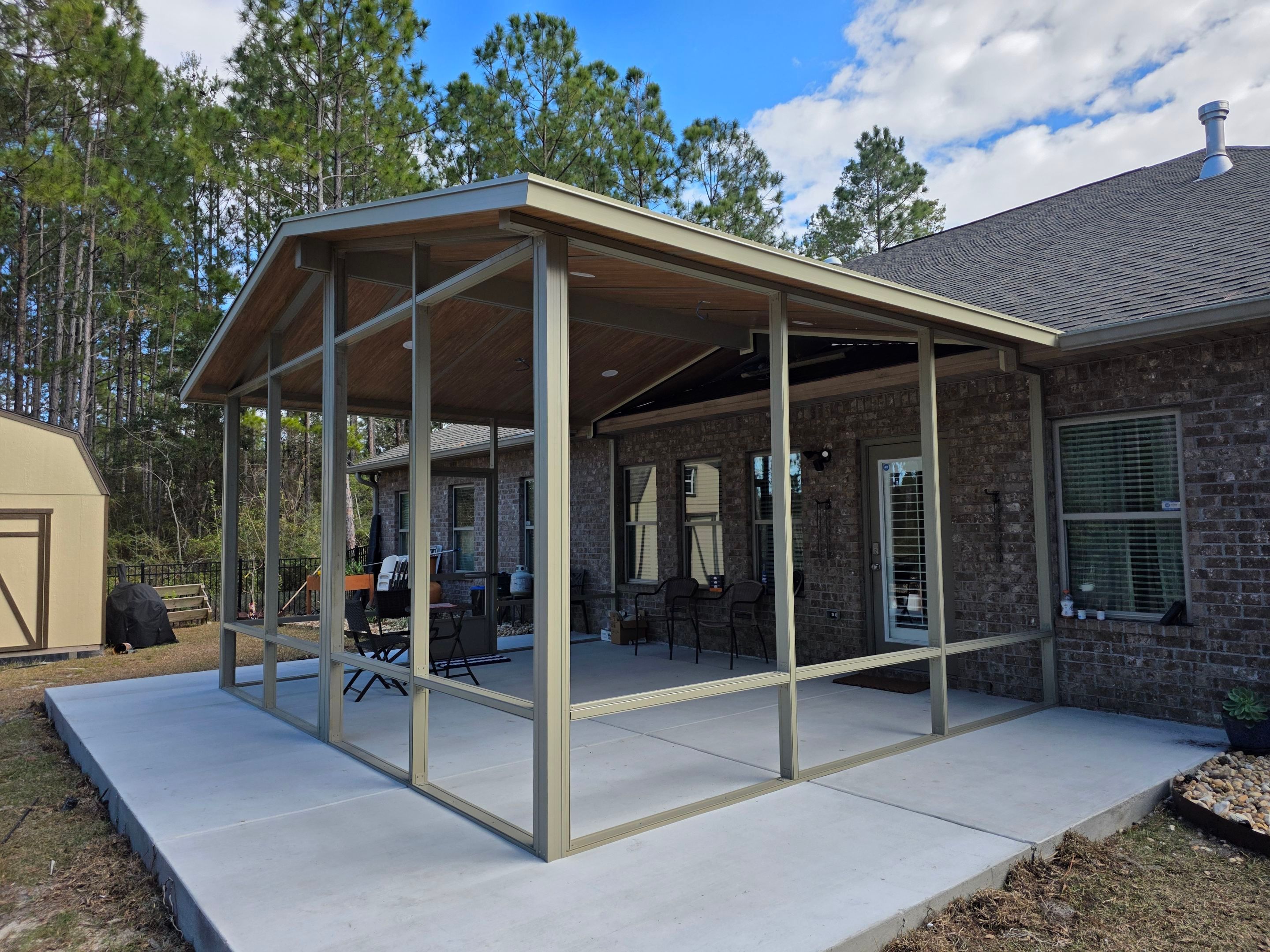Steelwood Cathedral Screen Room by Titan Sunrooms