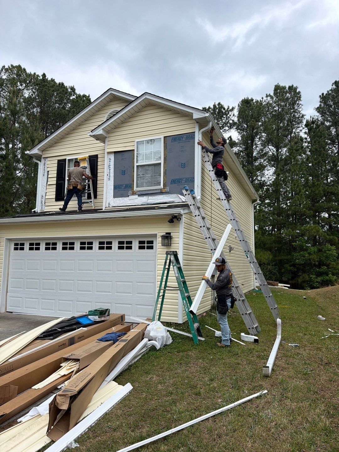Roof and siding replacement by hail and wind damage by Just Brilliant Restoration JBR
