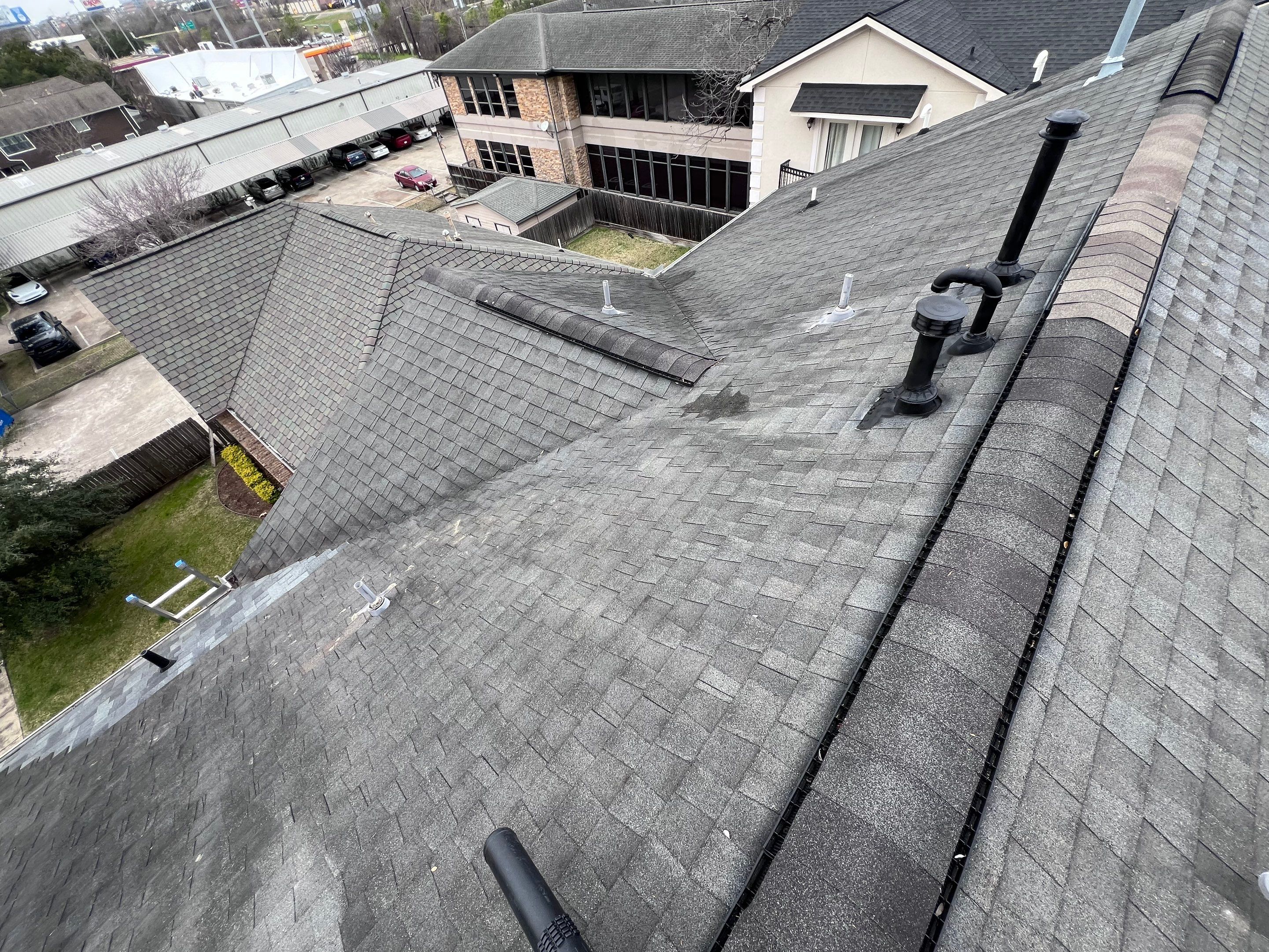Hail Damage using Owen's Corning Duration (Lifetime) Shingles by Roof Repair Company