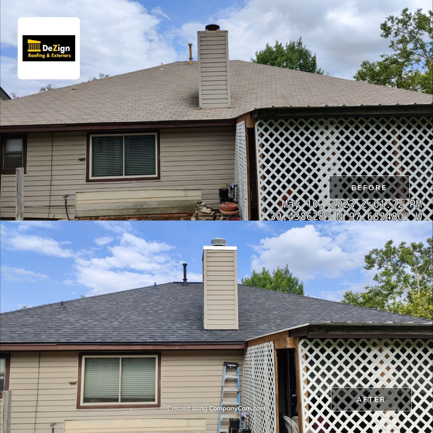 Residential Roofing Installation using Owens Corning Oakridge Onyx Black by DeZign Roofing & Exteriors