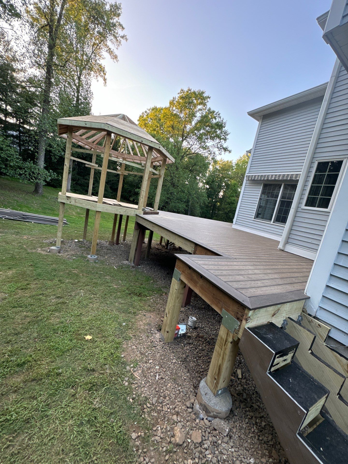 Deck Resurface with Gazebo by deck guardian