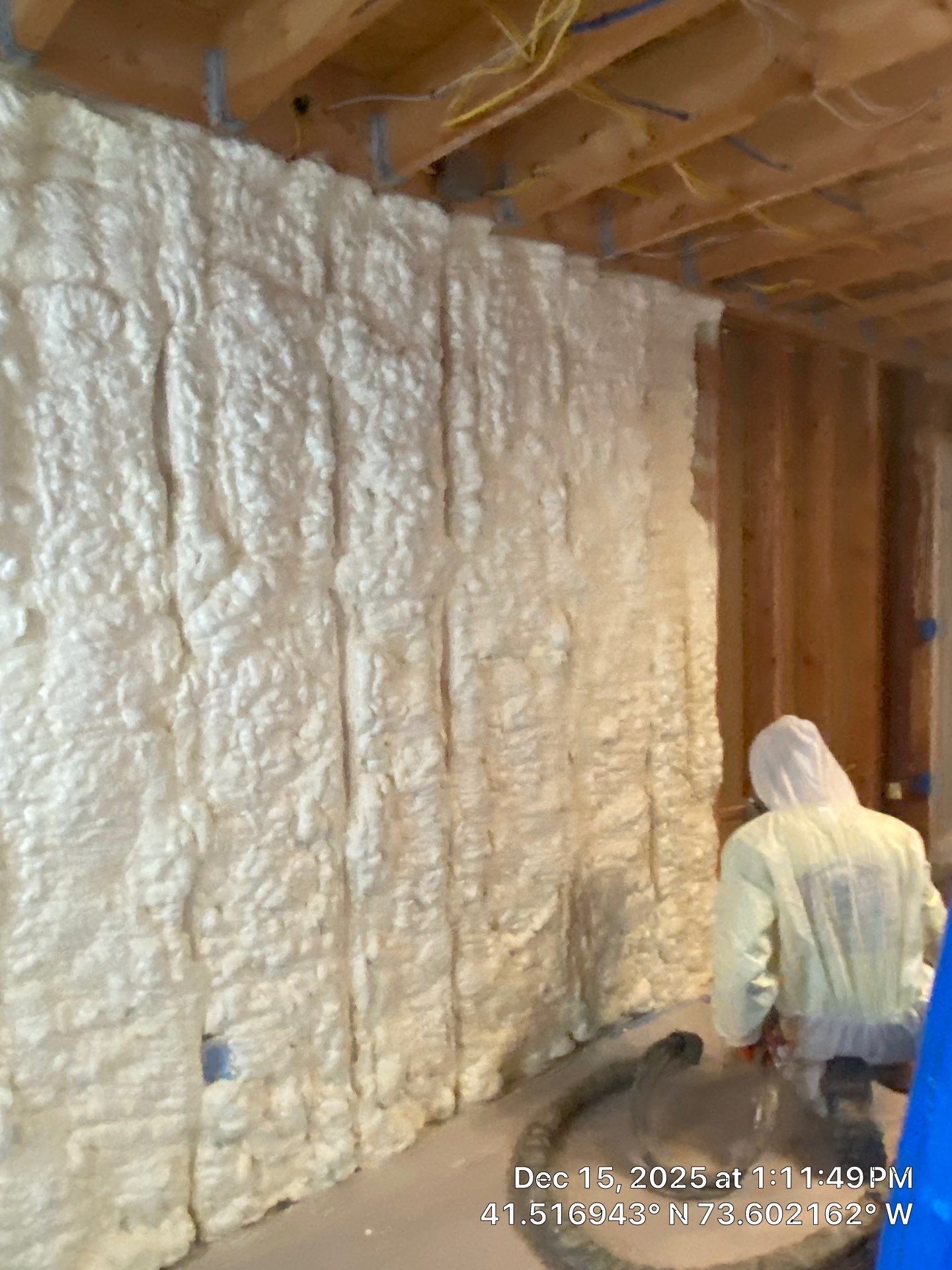 Attic Insulation using open cell spray foam by NYS Foam & Energy