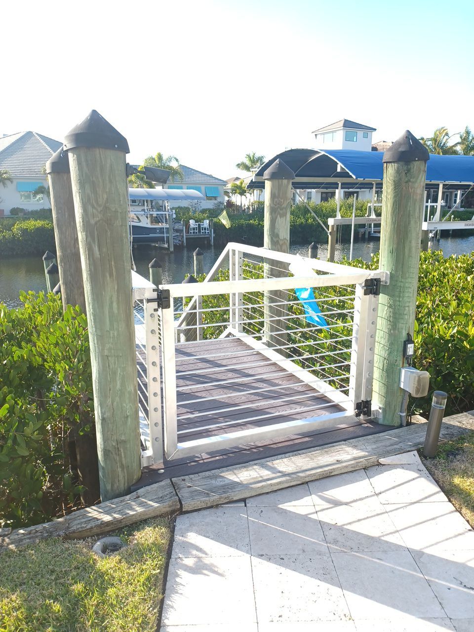 Bradenton, FL  Custom Boat Dock Gate by Asap fence and gates, LLC