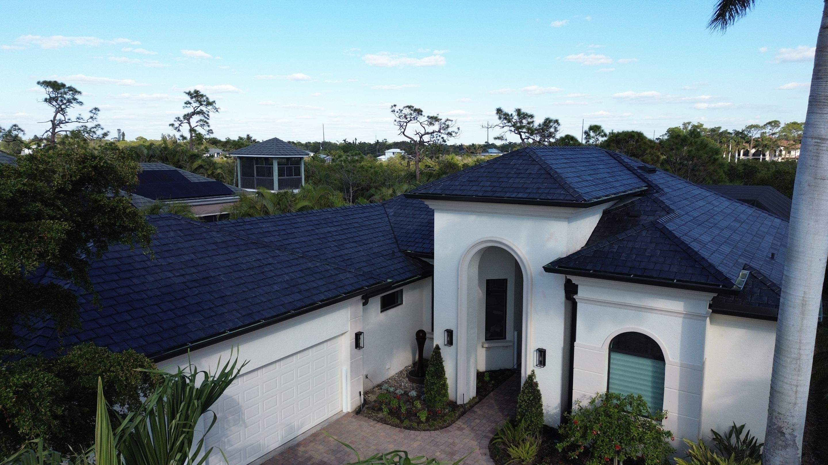Residential Roofing Installation using Brava Slate Tile in Estero, Florida by International Roofing
