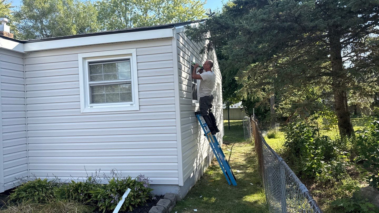 Siding Replacement using Alside D5" Platinum Grey by 180 Contractors