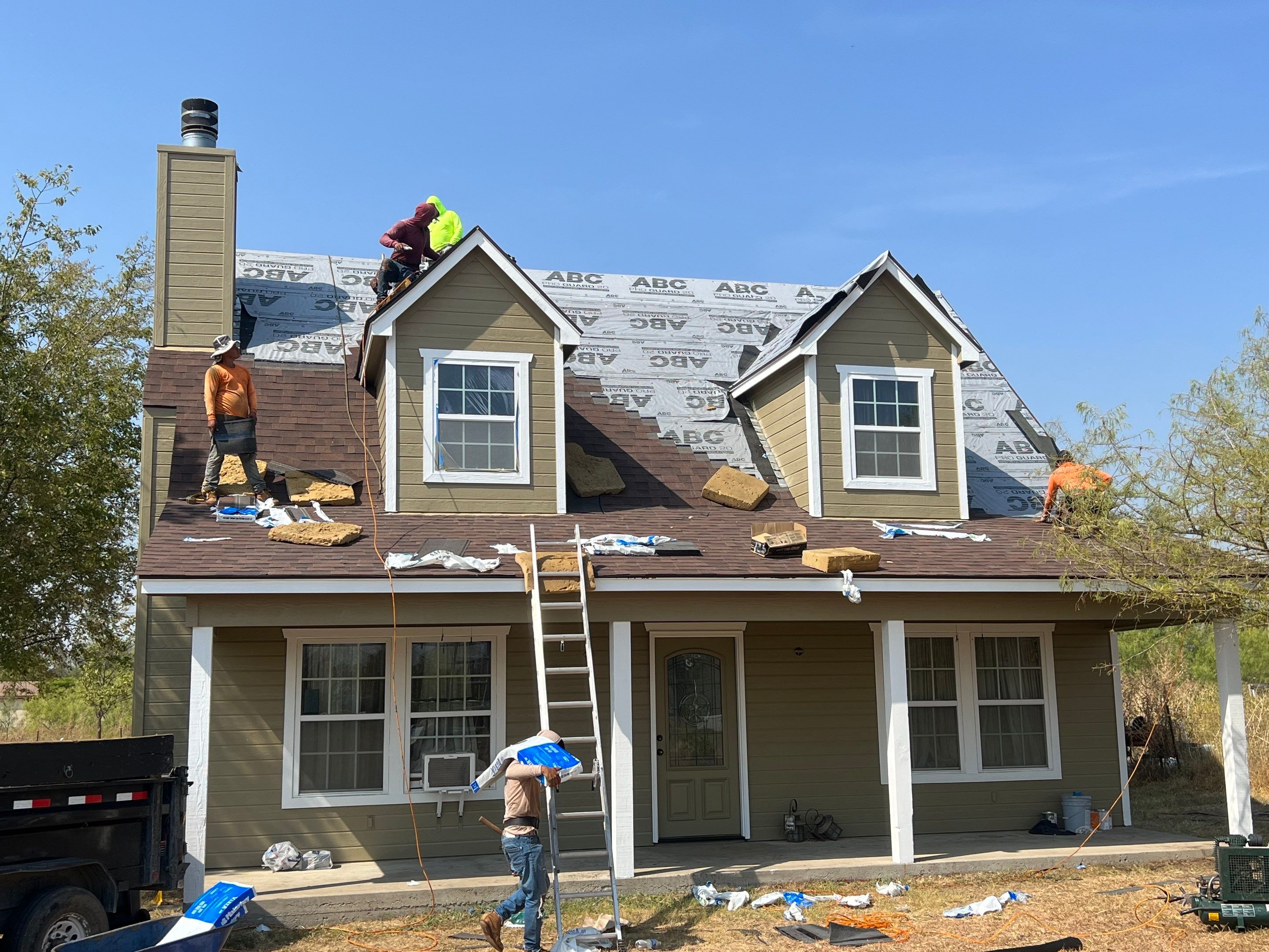 Residential Roofing Installation using Malarkey Vista AR by Harvey Roofing & Construction