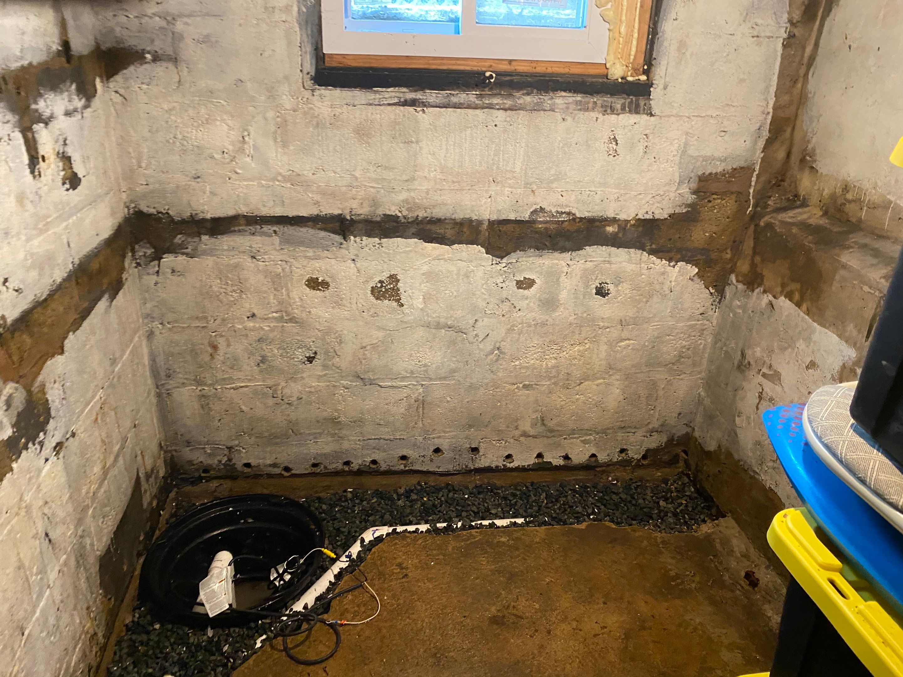 Interior French Drain Job in Lyndhurst, NJ by Pure Service Pro, LLC 