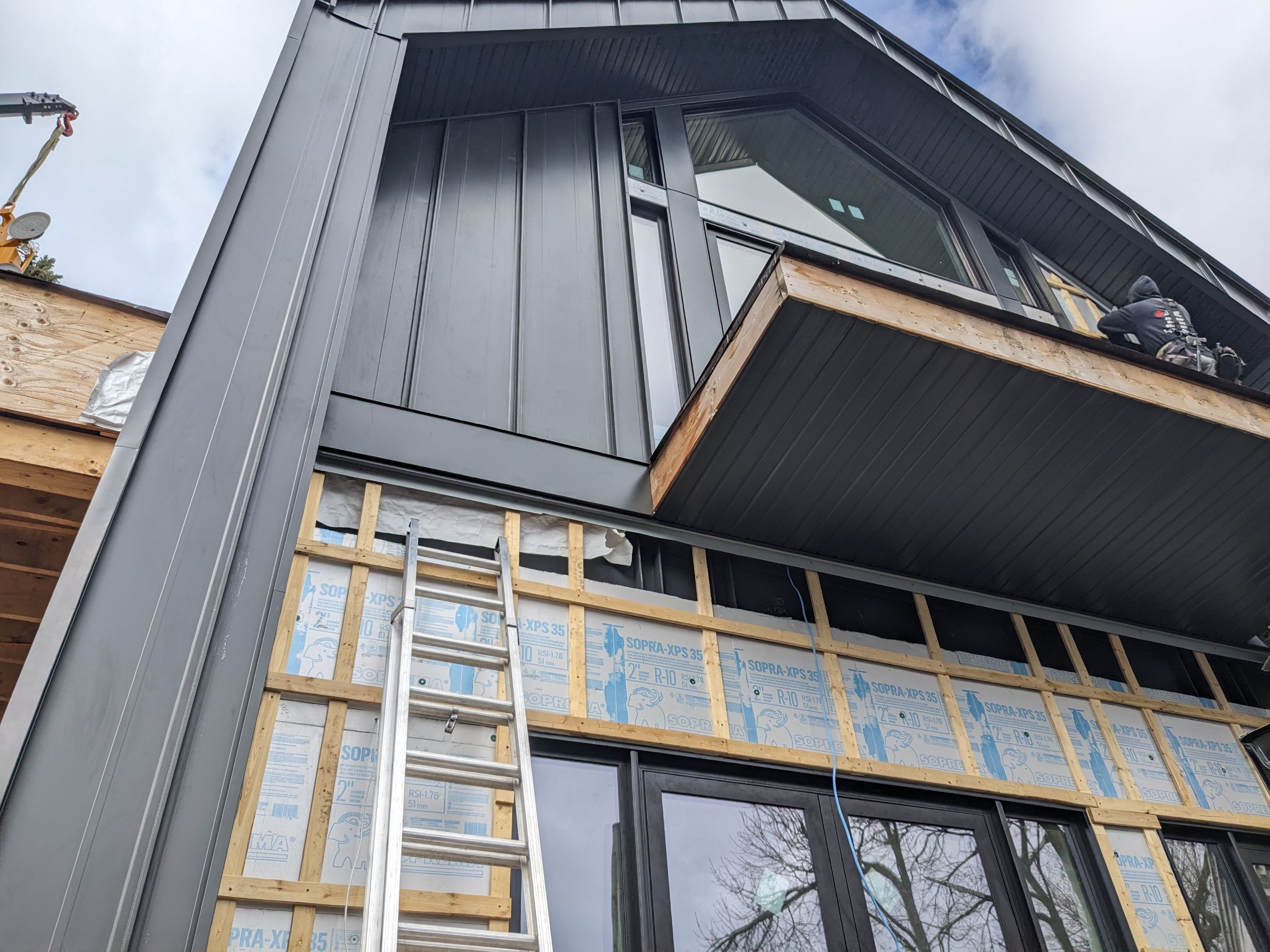 New Home Construction using 16" Standing Seam Panels by Jay Carter Roofing & Sheet Metal