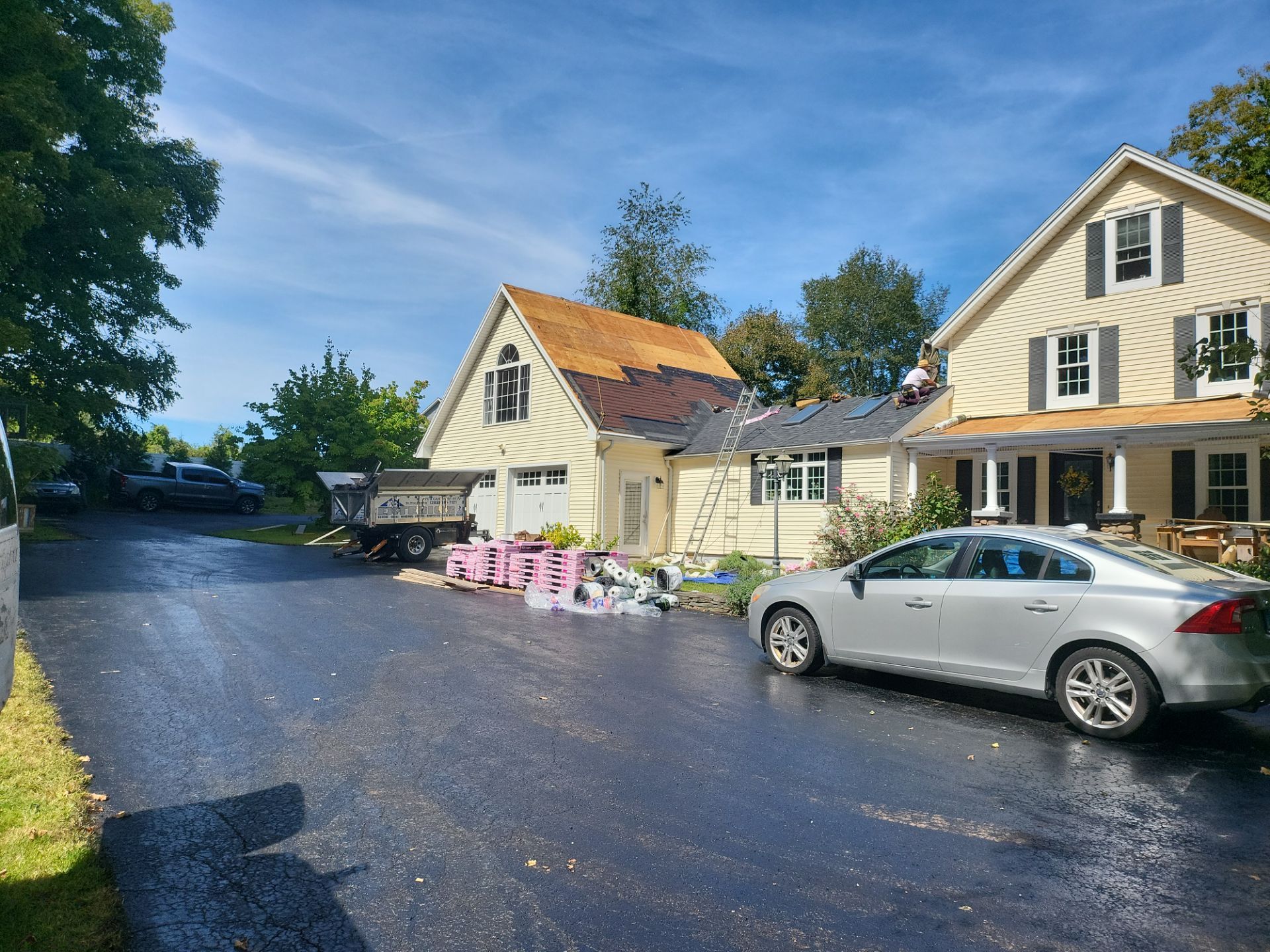 Residential Roofing Installation using Owens Corning TruDefinition Duration AR - Onyx Black by A Plus Exterior