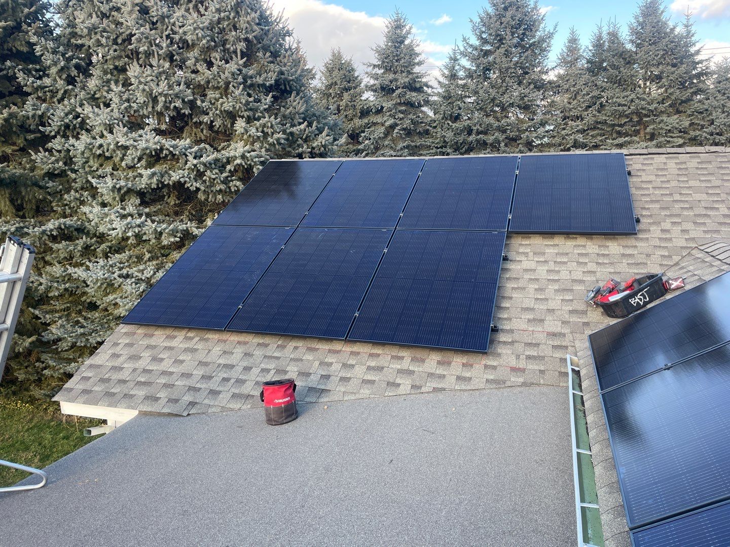 Solar Panel Installation on Main home & Garage by Infinity Solar Systems