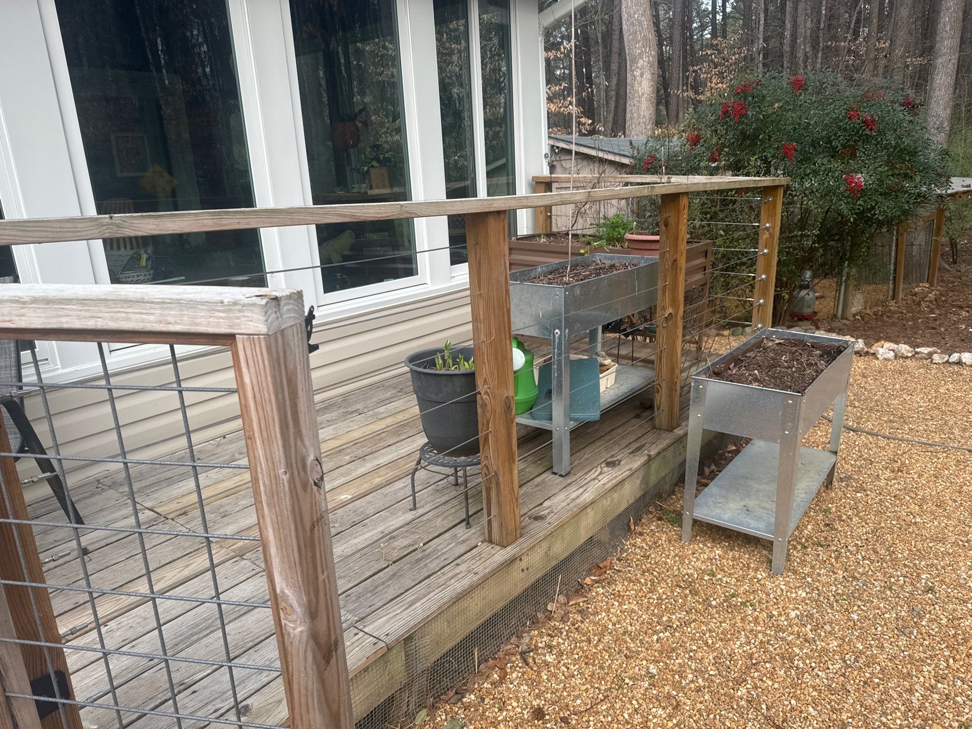 Deck staining by GonzalezPainters & Contractors Inc 