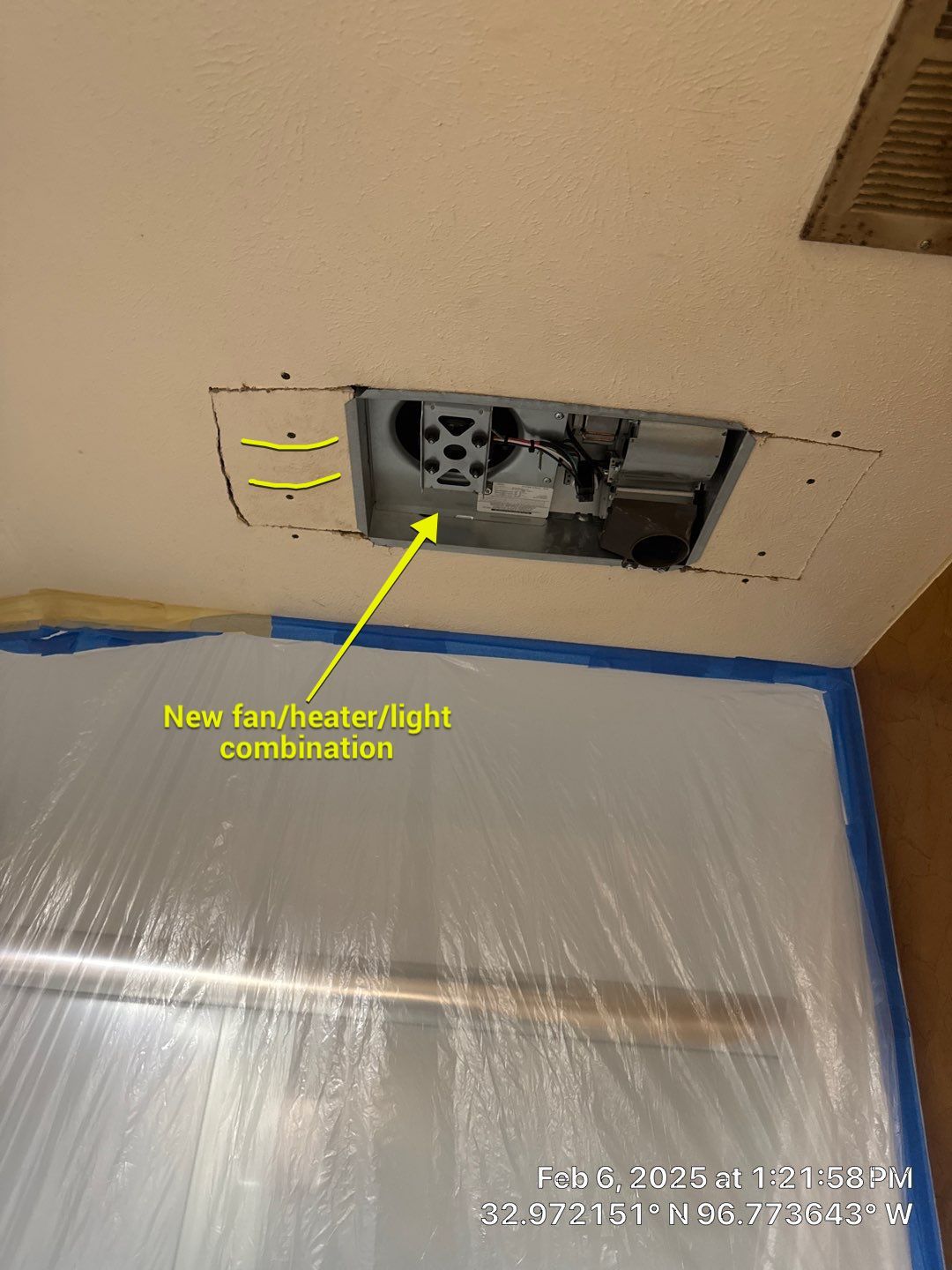 Reconstruction of bathroom after mold remediation by SLM General Contractors & Roofing