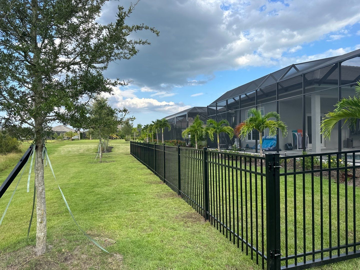 Aluminum Fence Installation using 3 Rail Aluminum Fence by Asap fence and gates, LLC