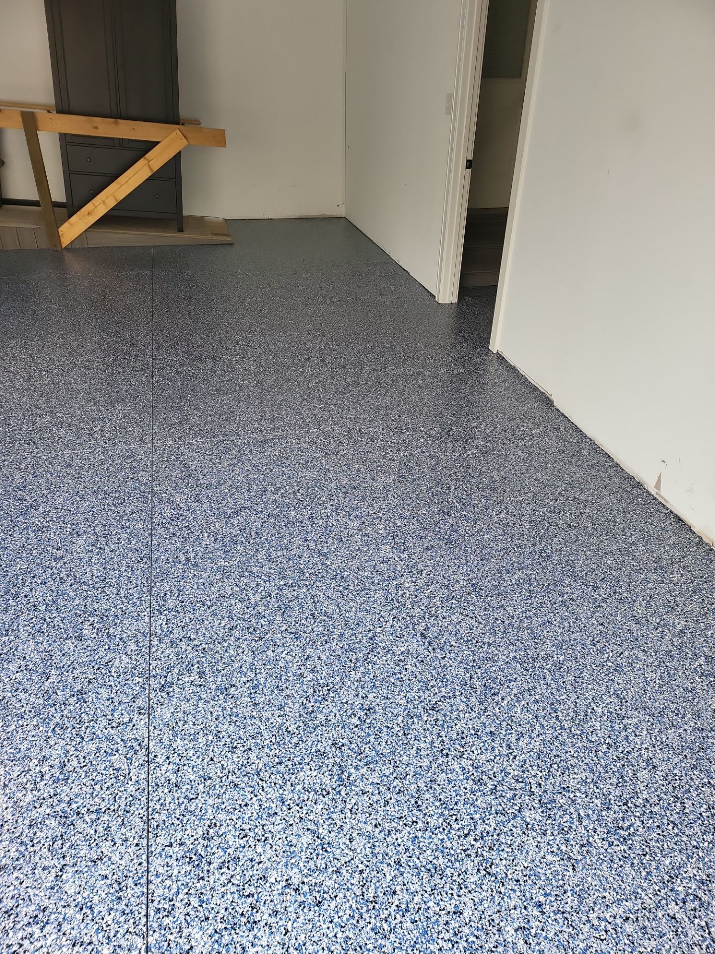 Orbit Flake Garage Floor  by Level 10 Coatings