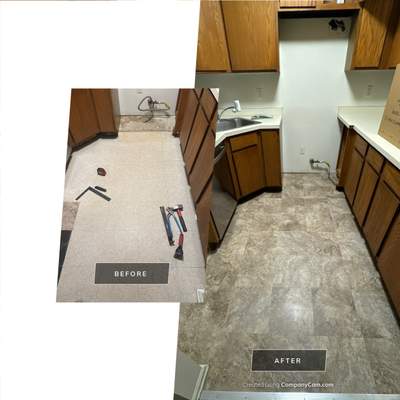 Punch List Project using Vinyl Flooring