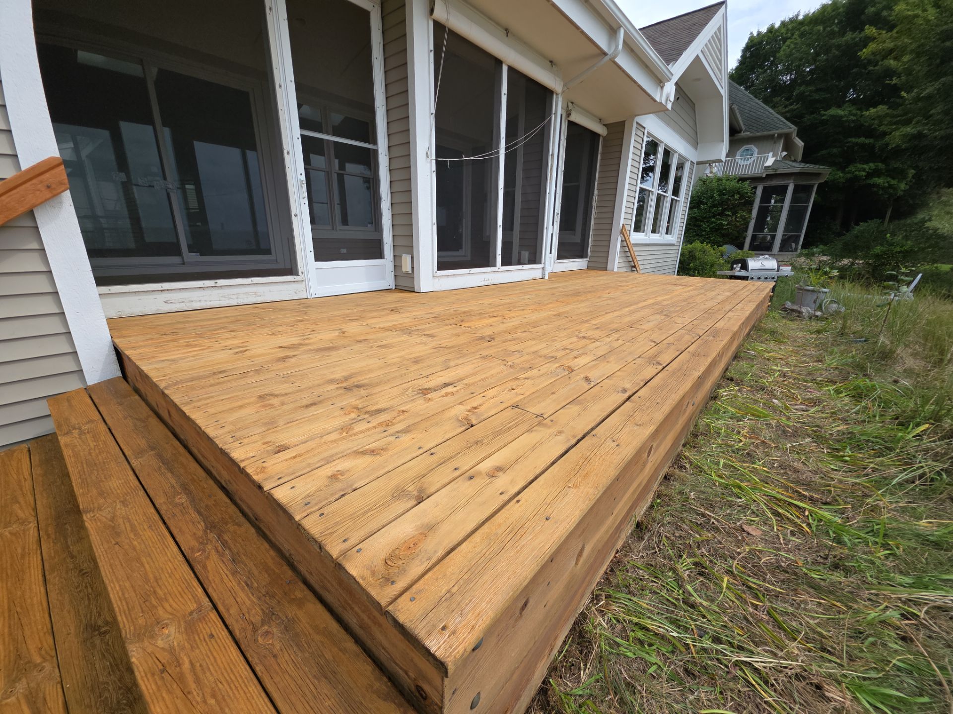 Coastal Deck Pressure Washing and Protective Staining in Whitehall by Gordon Painting