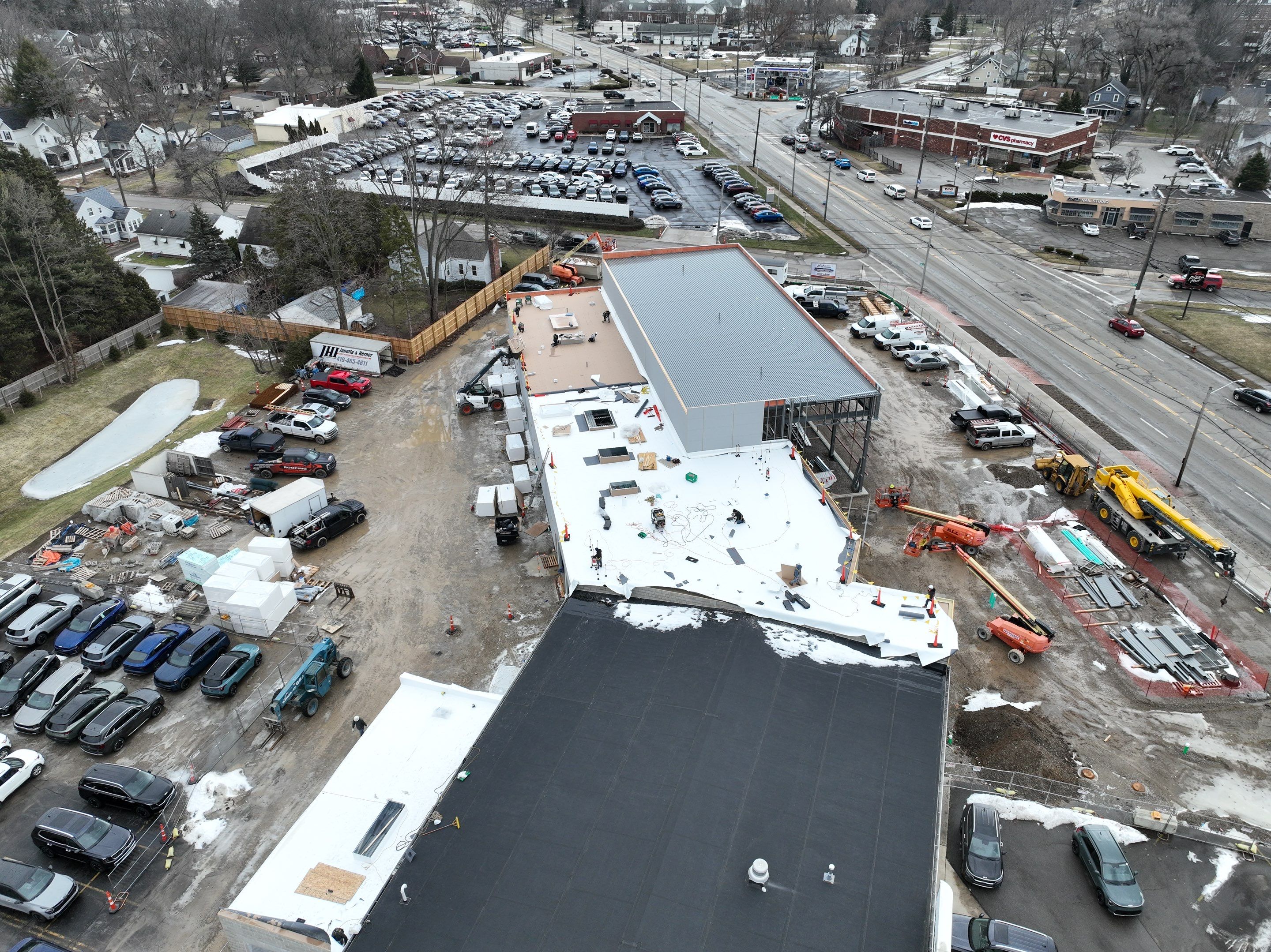 Project in North Olmsted by Commercial Roofing and Coating Systems