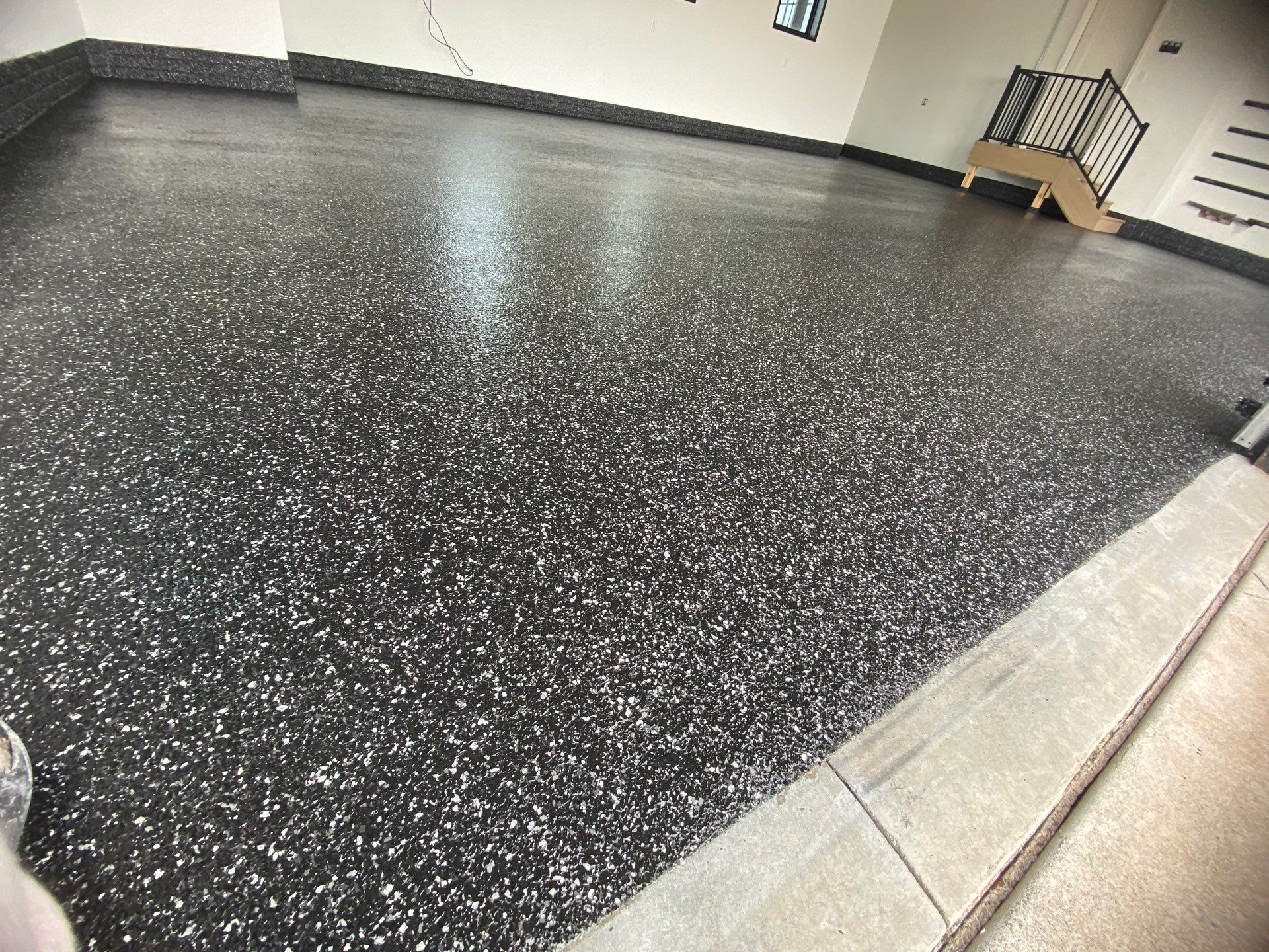 Midnight Metallic Black by Granite Garage Floors