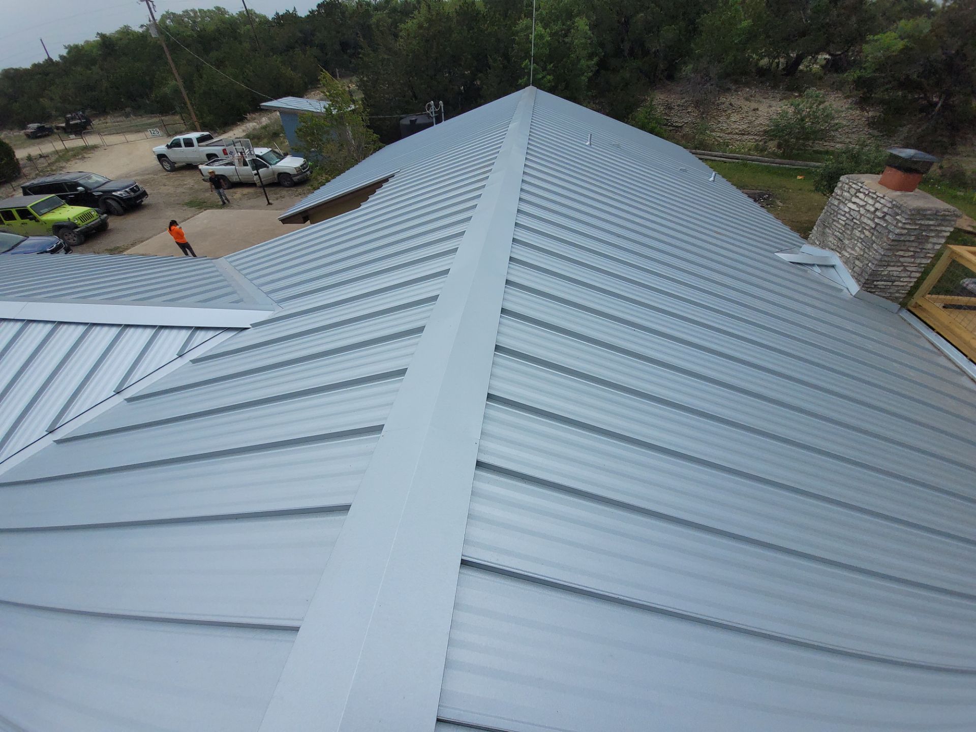 Galvalume Standing Seam offers a 45-year finish warranty! by Oakwood Roofing and Construction, LLC