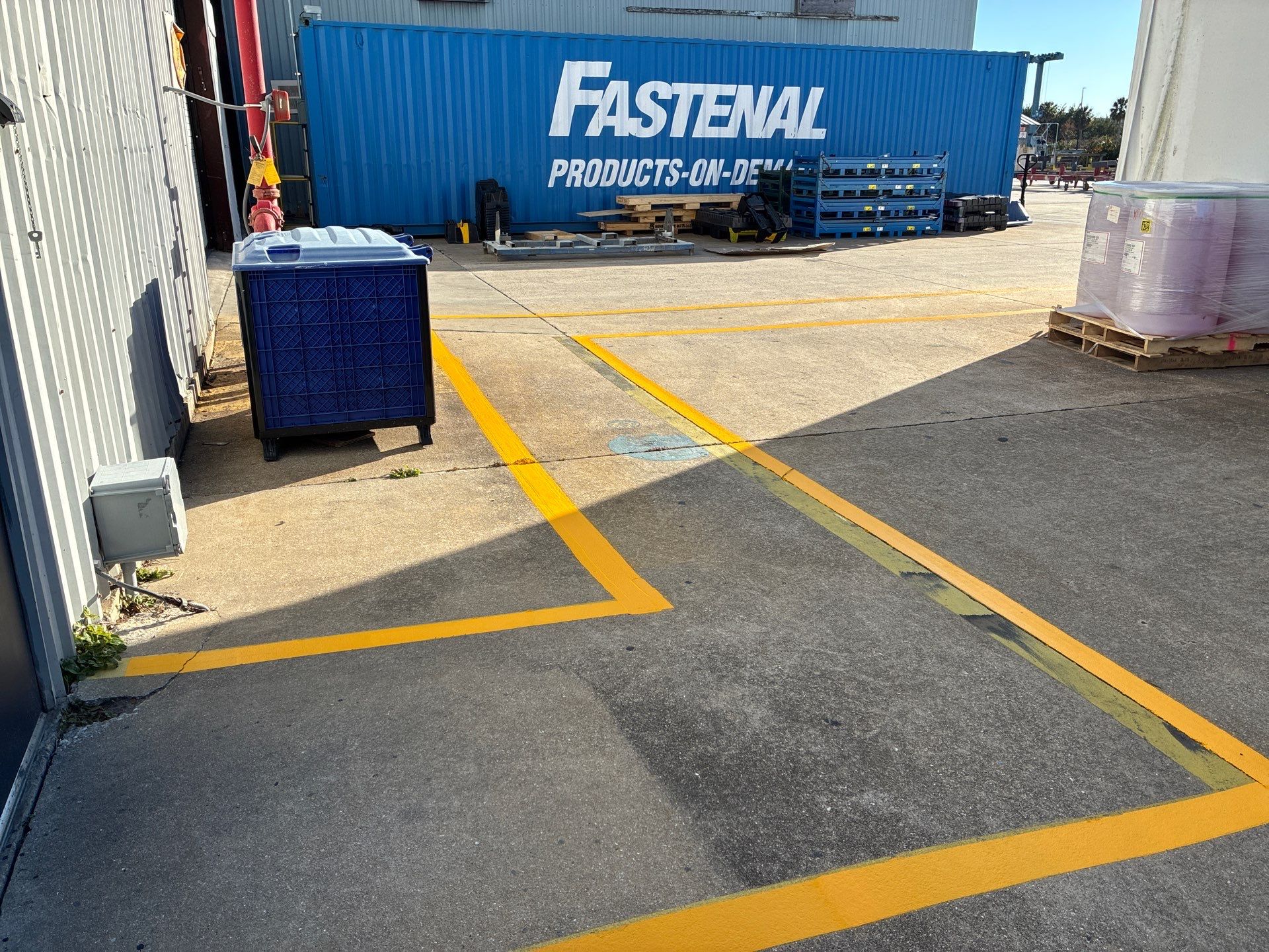Industrial Safety Line Striping and Thermoplastic Walkways in Sarasota by Everline Coatings & Services - Southwest FL