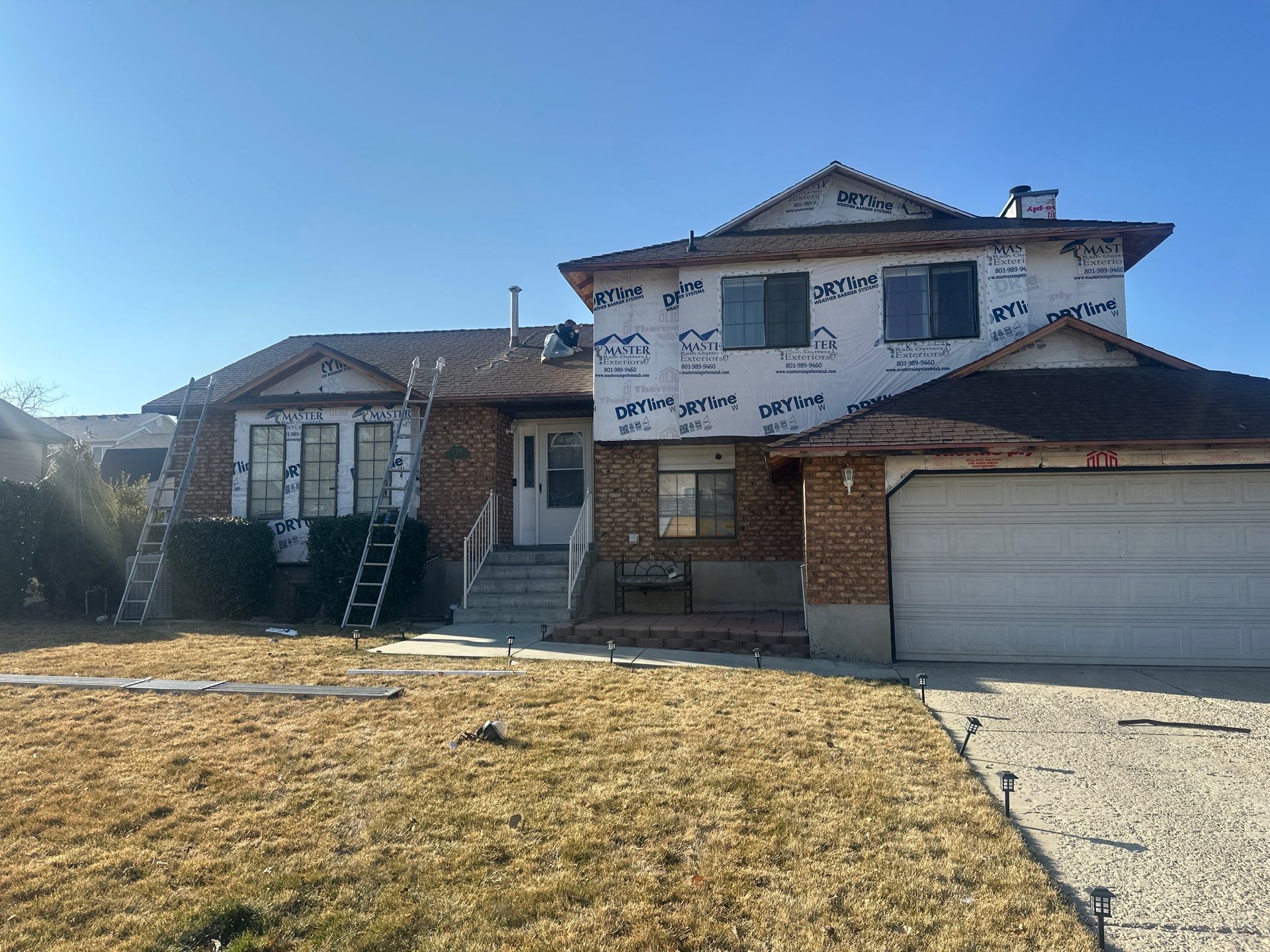 Project in West Jordan by Master Rain Gutters.