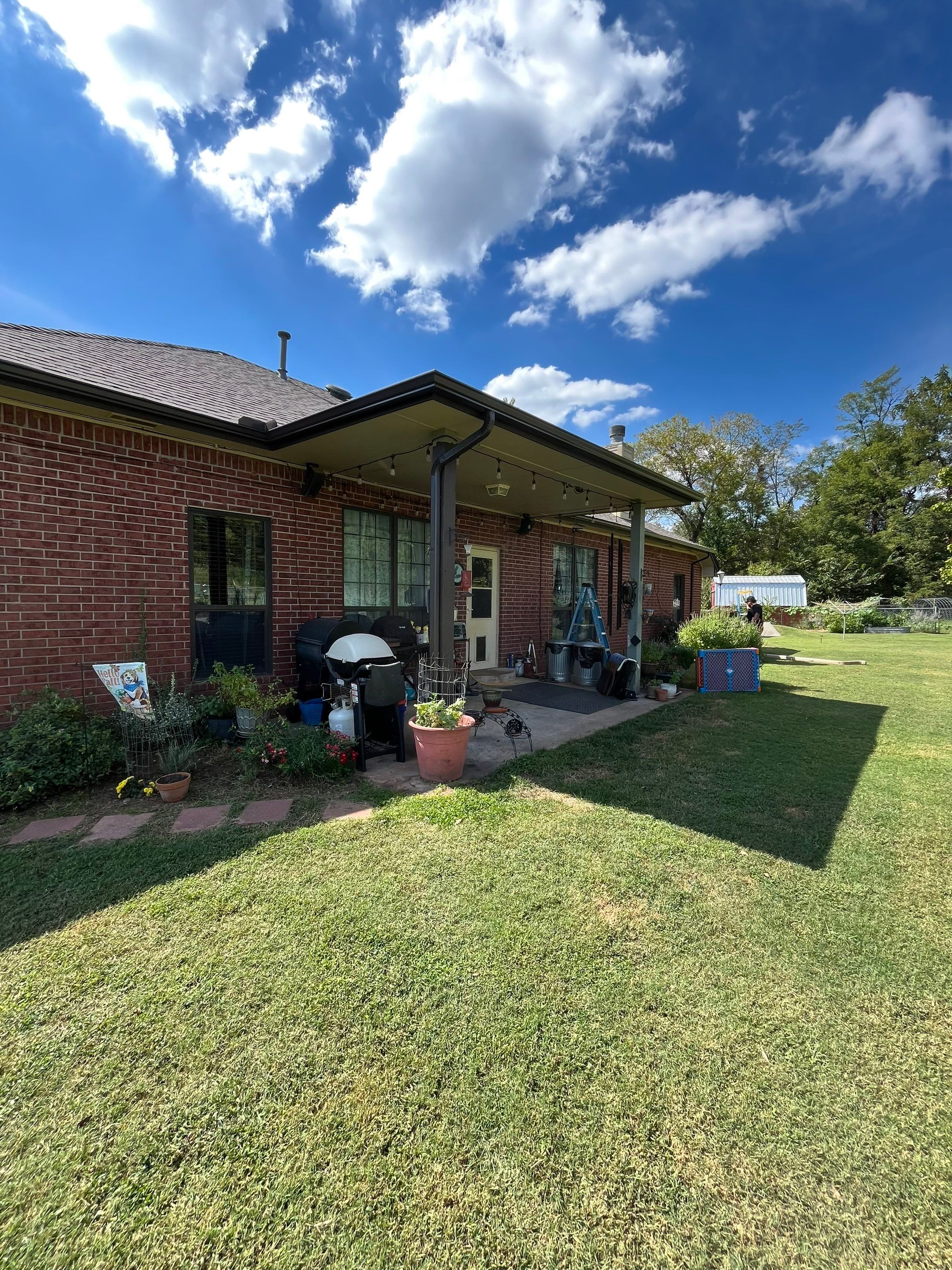 gutter installation in Oklahoma City by McCann's Roofing and Construction