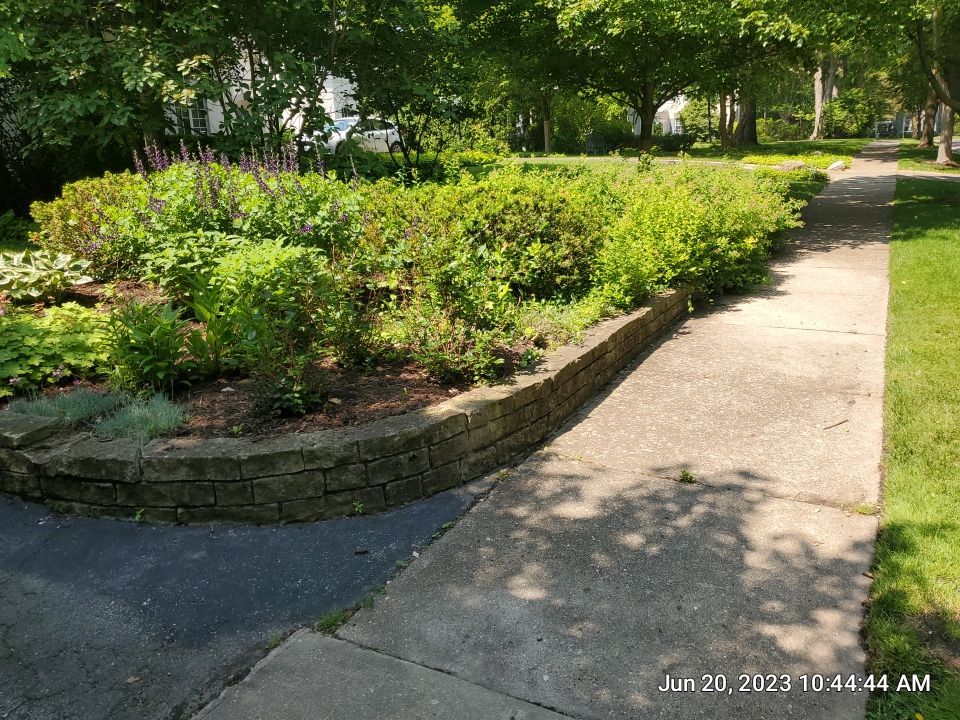 natural stone cleaning using Algaecide, soft wash soap by Northern Power Washing LLC.