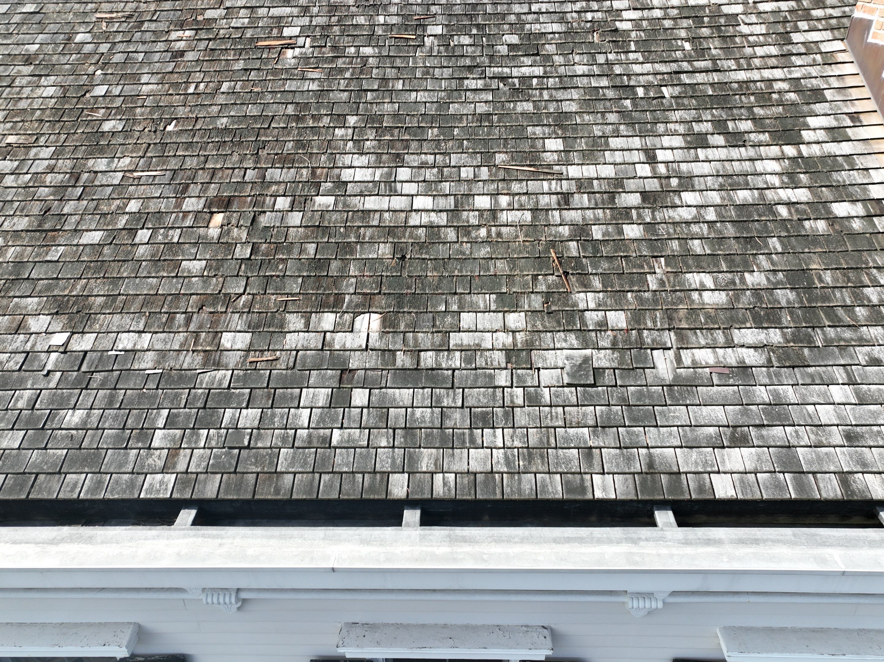 Residential Roofing Installation using Vermont Slate by A Plus Exterior