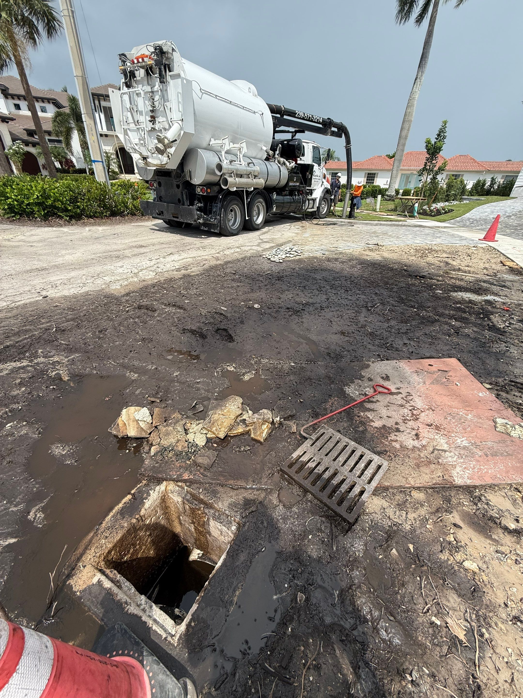 New Residential Construction Stormwater System Cleaning by APS Power & Water