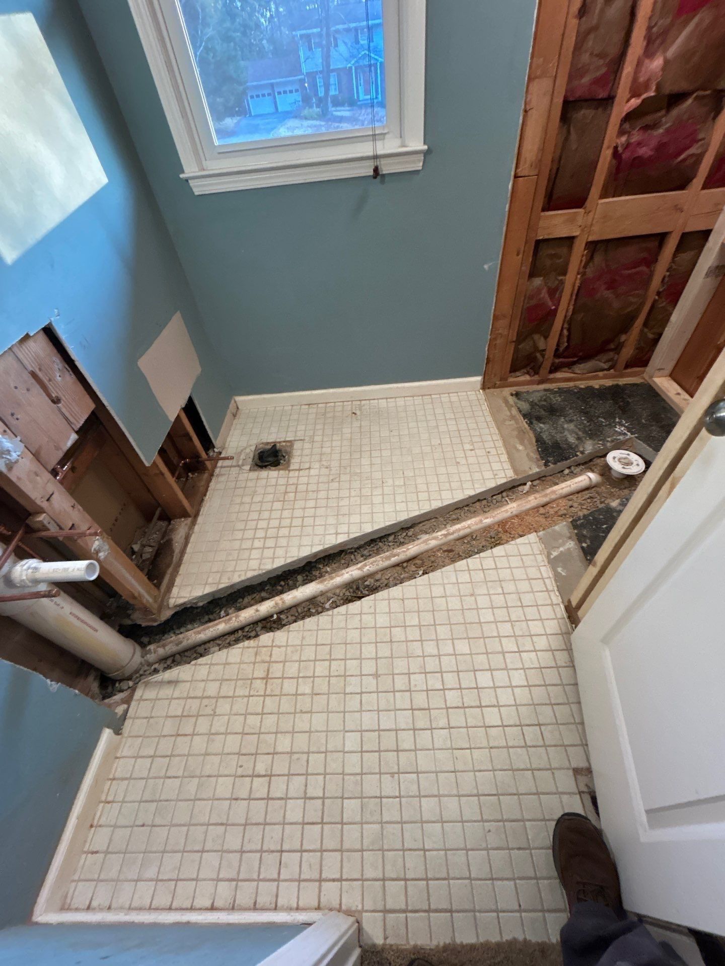 Herringbone Tile Shower! by Footprints Bath and Tile of East Atlanta