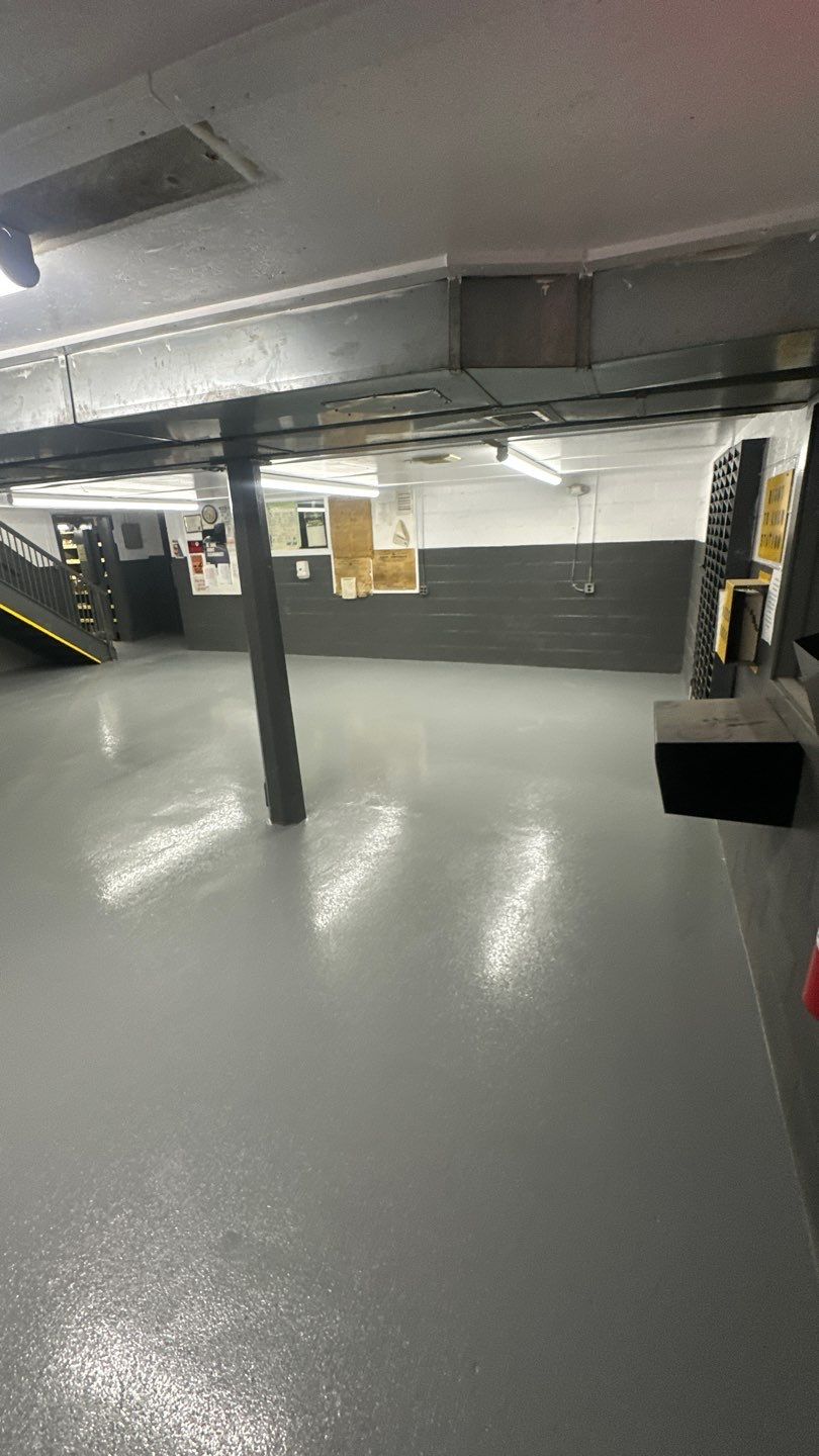 Industrial Grey Grit Project in Mars by Floors in a Day, Inc