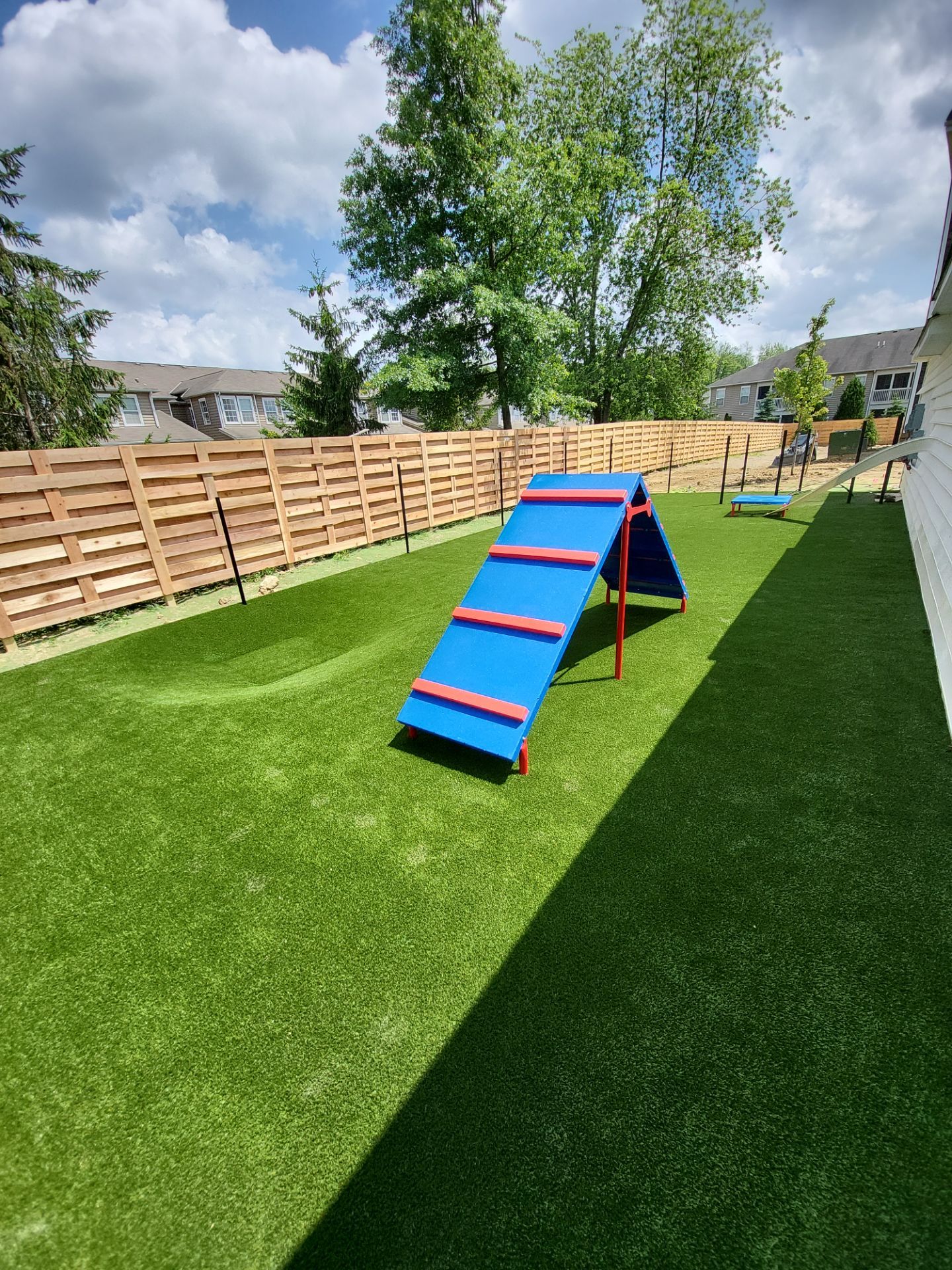 Commercial Fairmont Apartments Pet Park and Agility Course Installation in Westerville by Southwest Greens Midwest