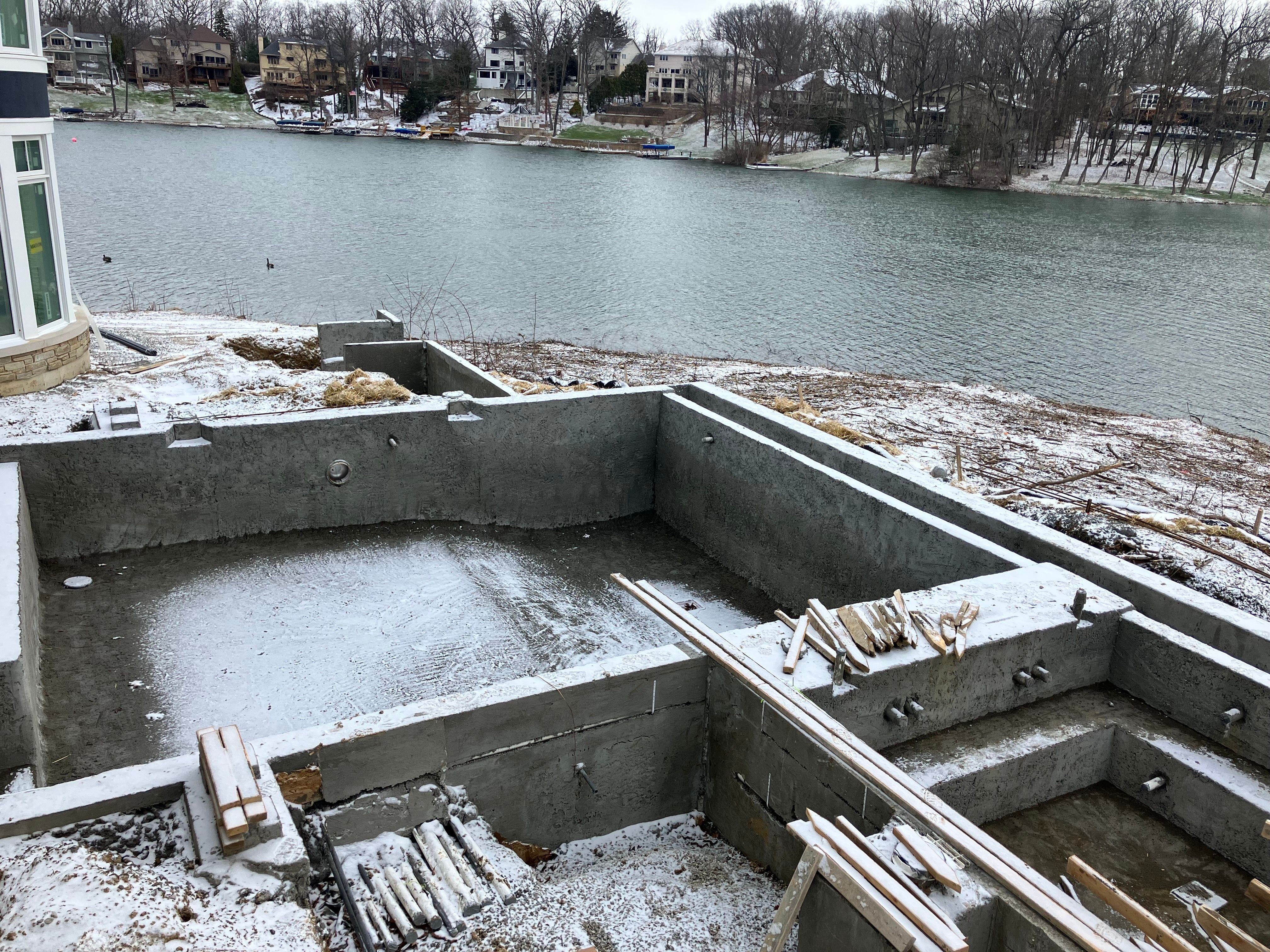 Construction Progress by North Shore Pool & Spa