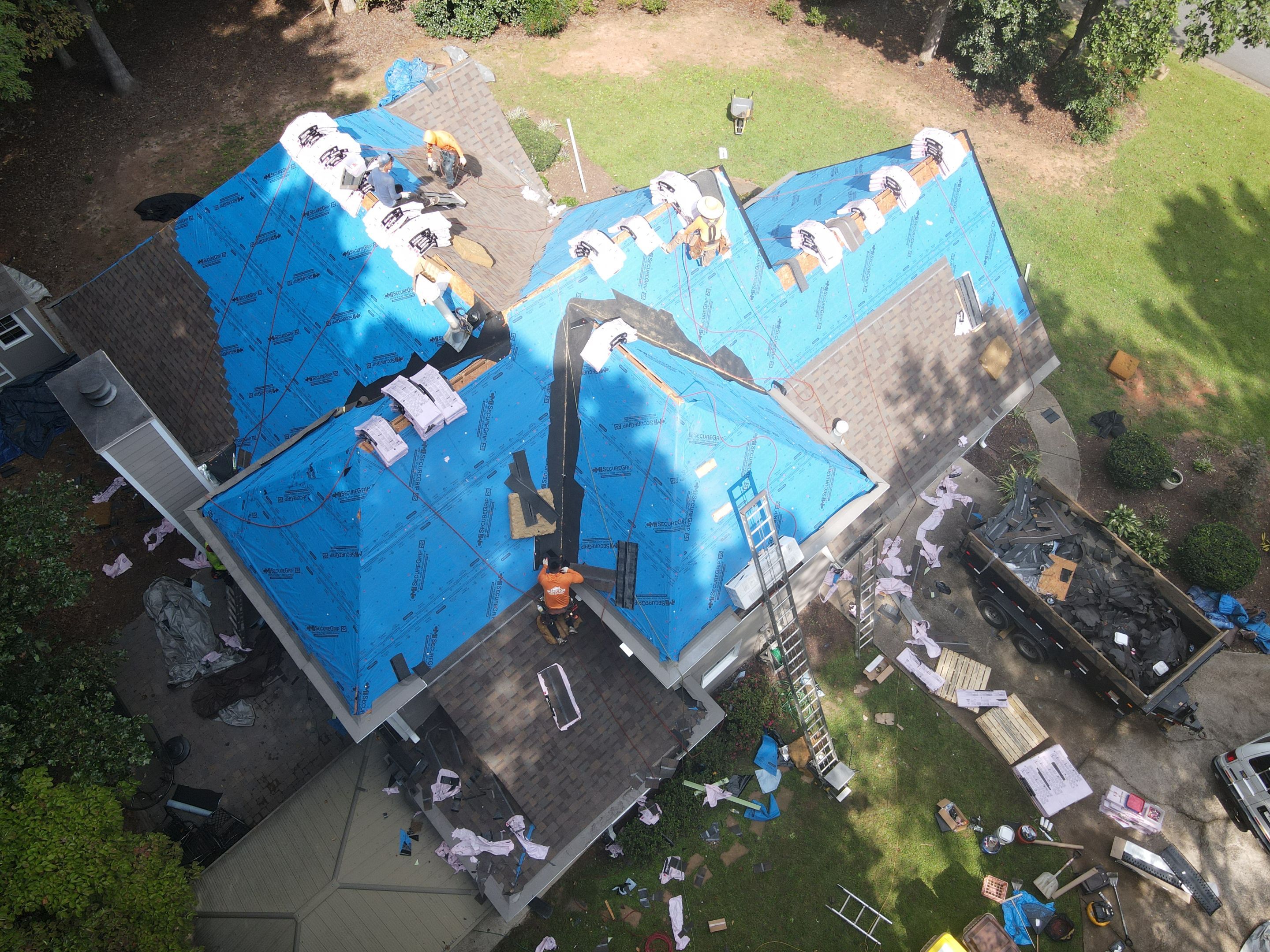 Residential Roofing Installation using Owens Corning by Inspector Roofing and Restoration