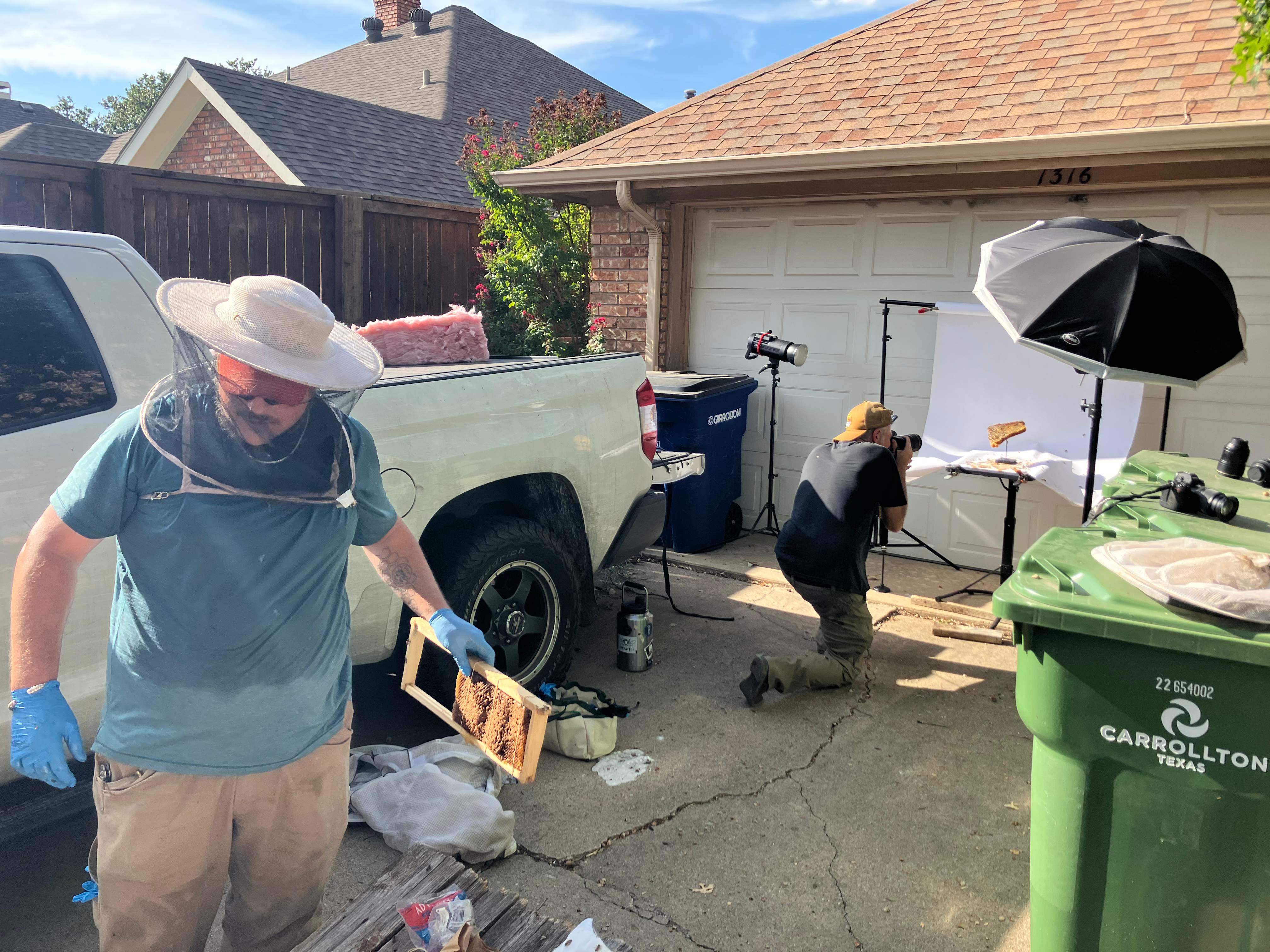 Brick Column by Rockwall Honey Bee Company