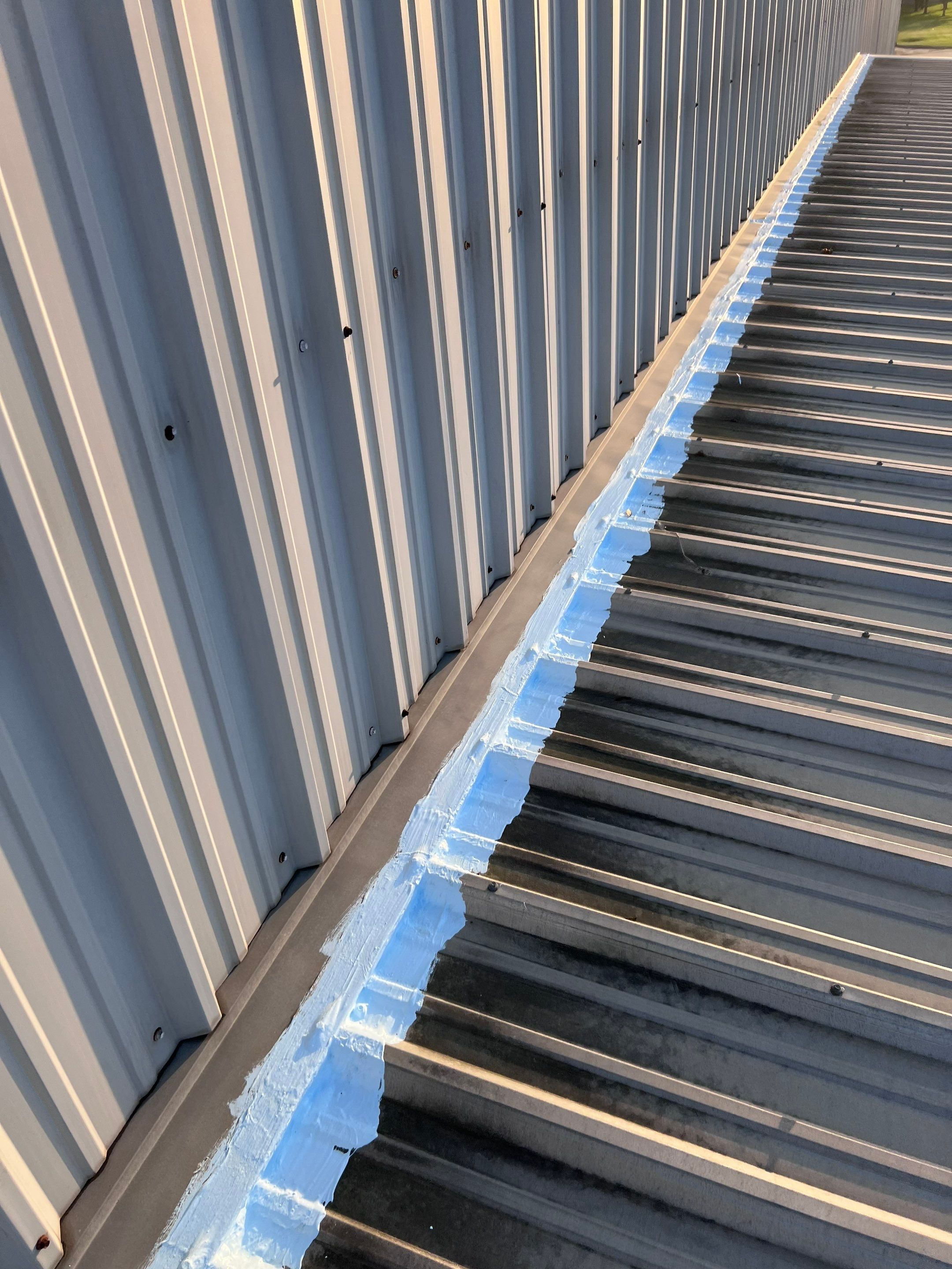 Hail Damage using Metal by Roof Repair Company