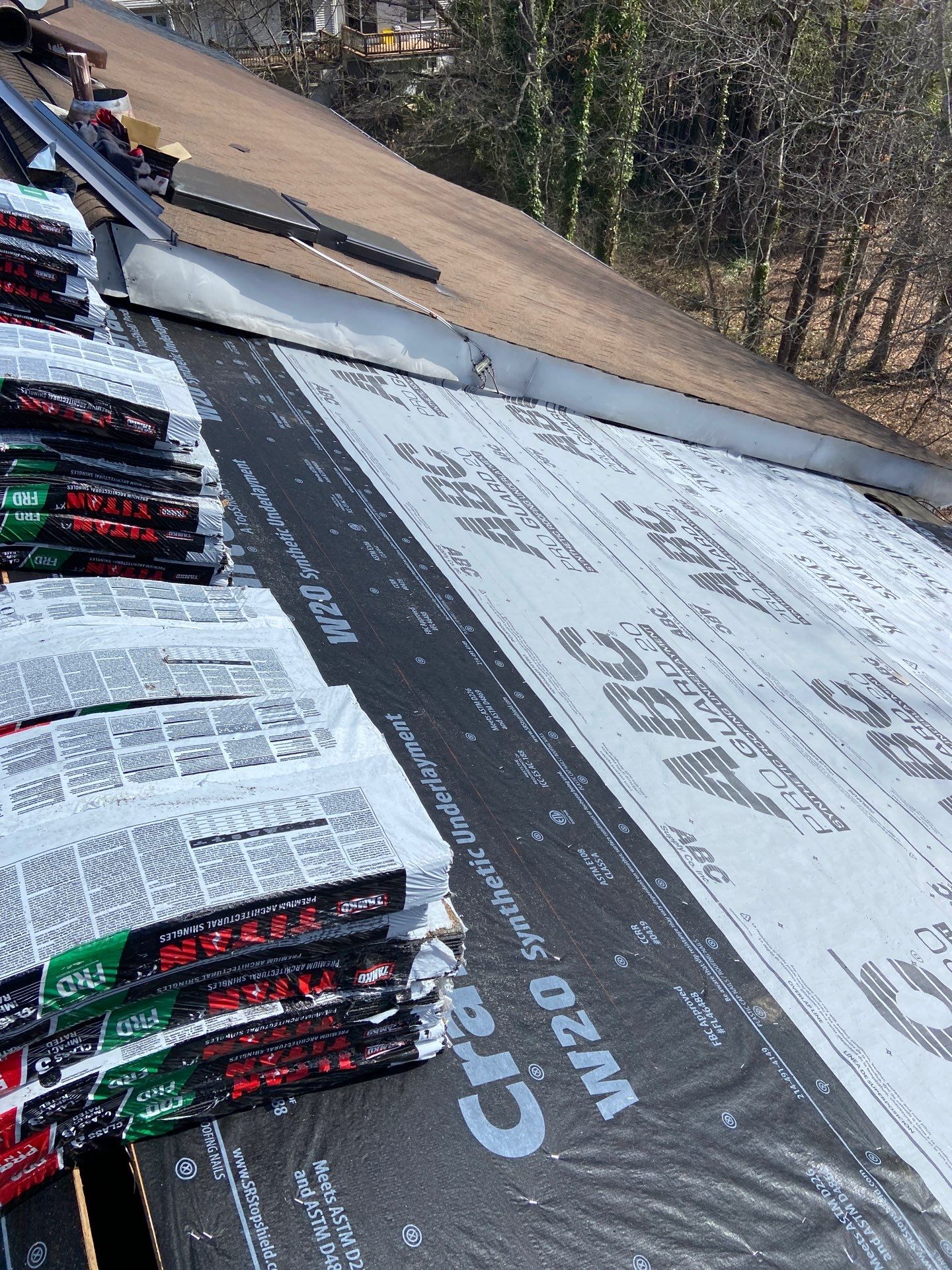 Residential Roofing Installation using Tamko Titan- Desert Sand  by Storm Ready Exteriors