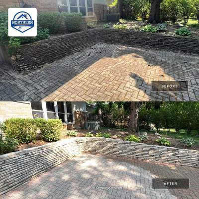 Brick paver clean, sand and seal.  using Surebond SB-1300