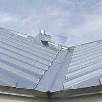 24ga 1.5" Snap-Lock Mill Finish  by Total Roofing System The Metal Roof Experts