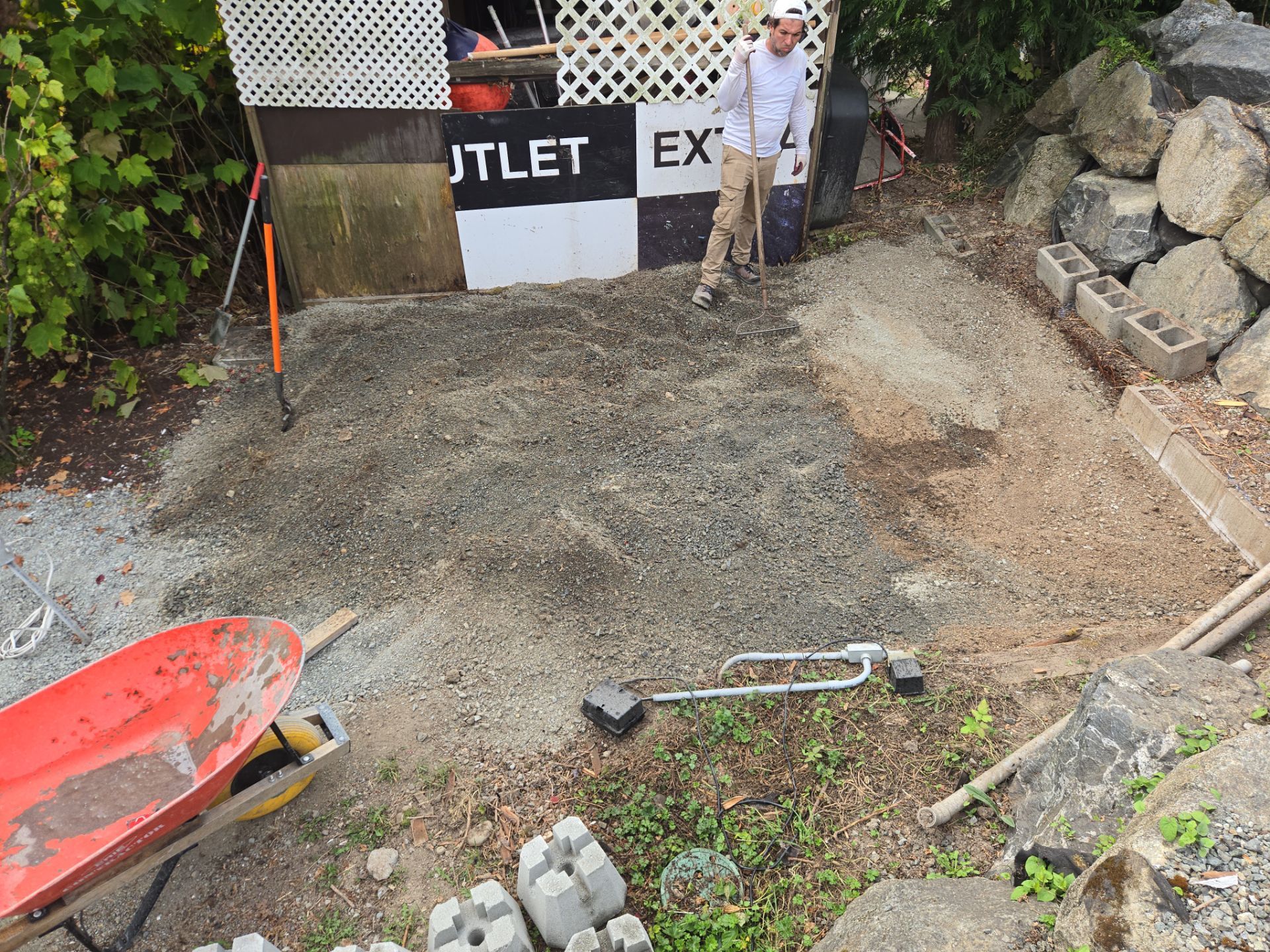 Backyard Transformation — Custom Shed, Paver Patio & Retaining Wall by Habanero Garden and Exterior Care