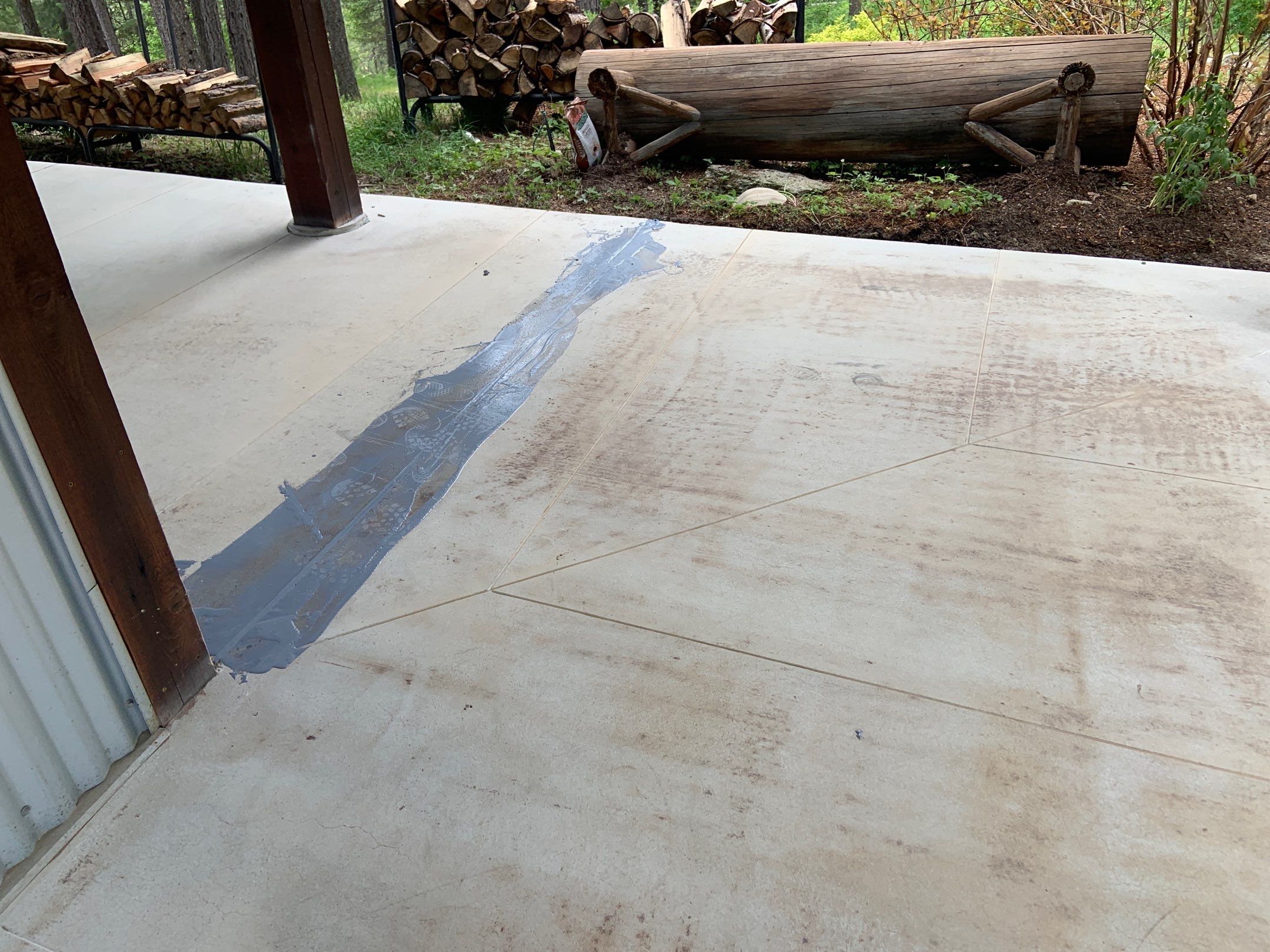Patio Transformation using Mt Everest by Croc Coatings, LLC