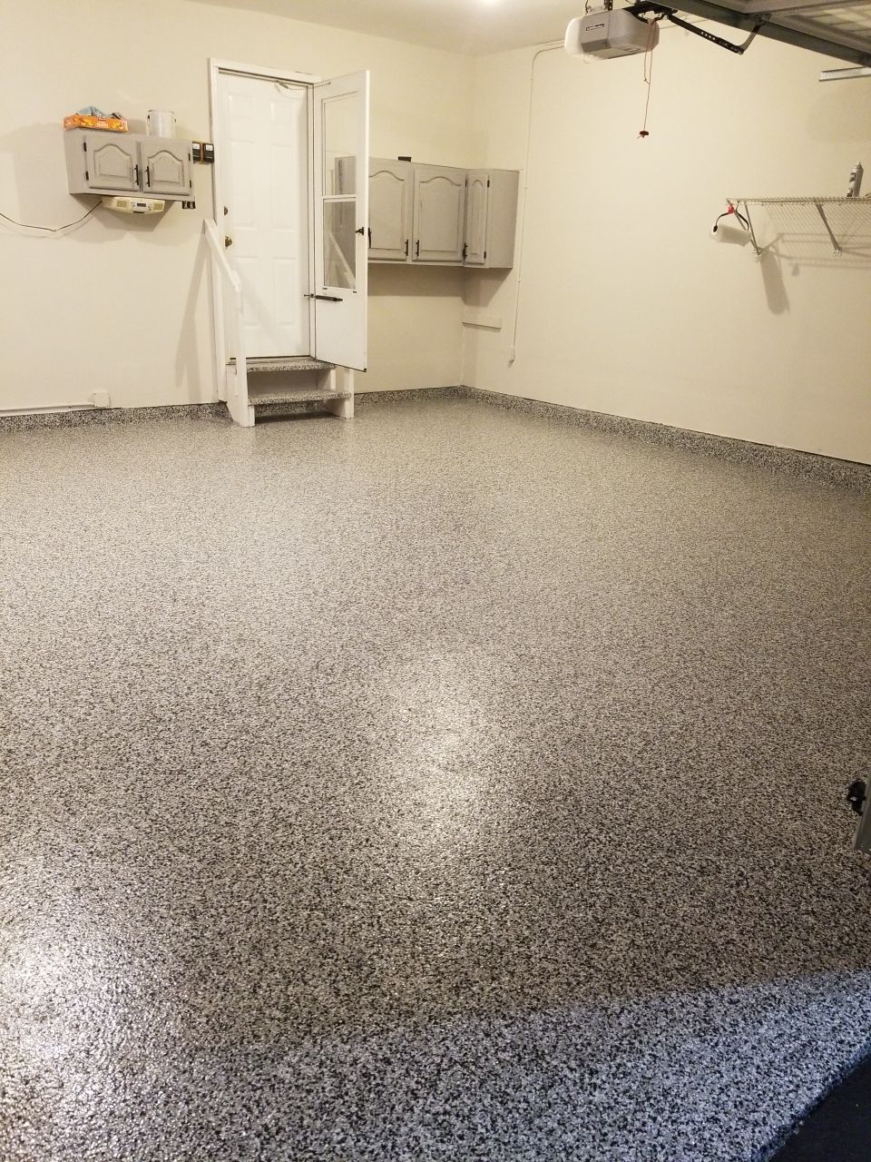Garage Floor in Domino by Spectrum Painting, LLC